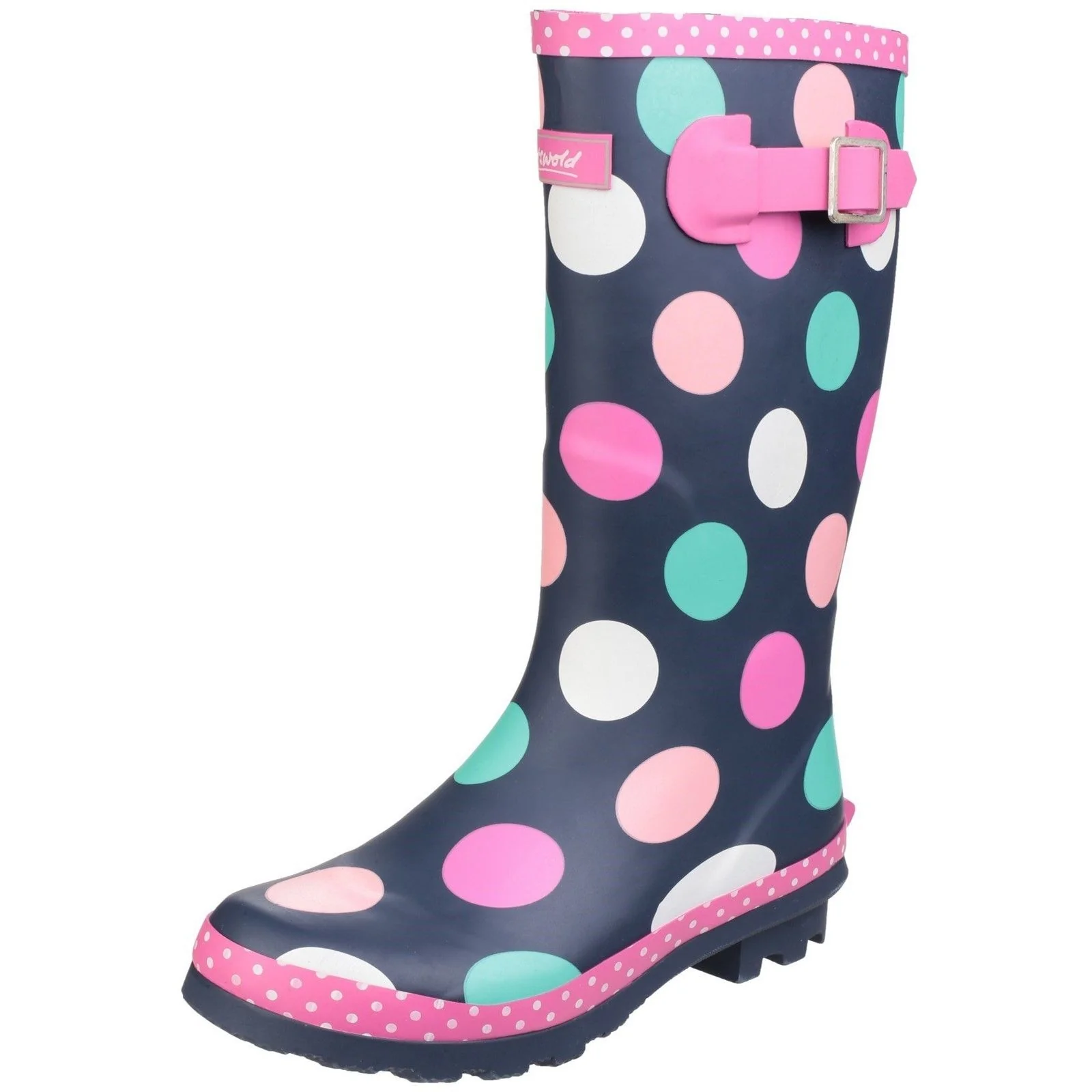 Cotswold Junior Kids Dotty Pull On Wellington Boot Multicoloured - Image 5