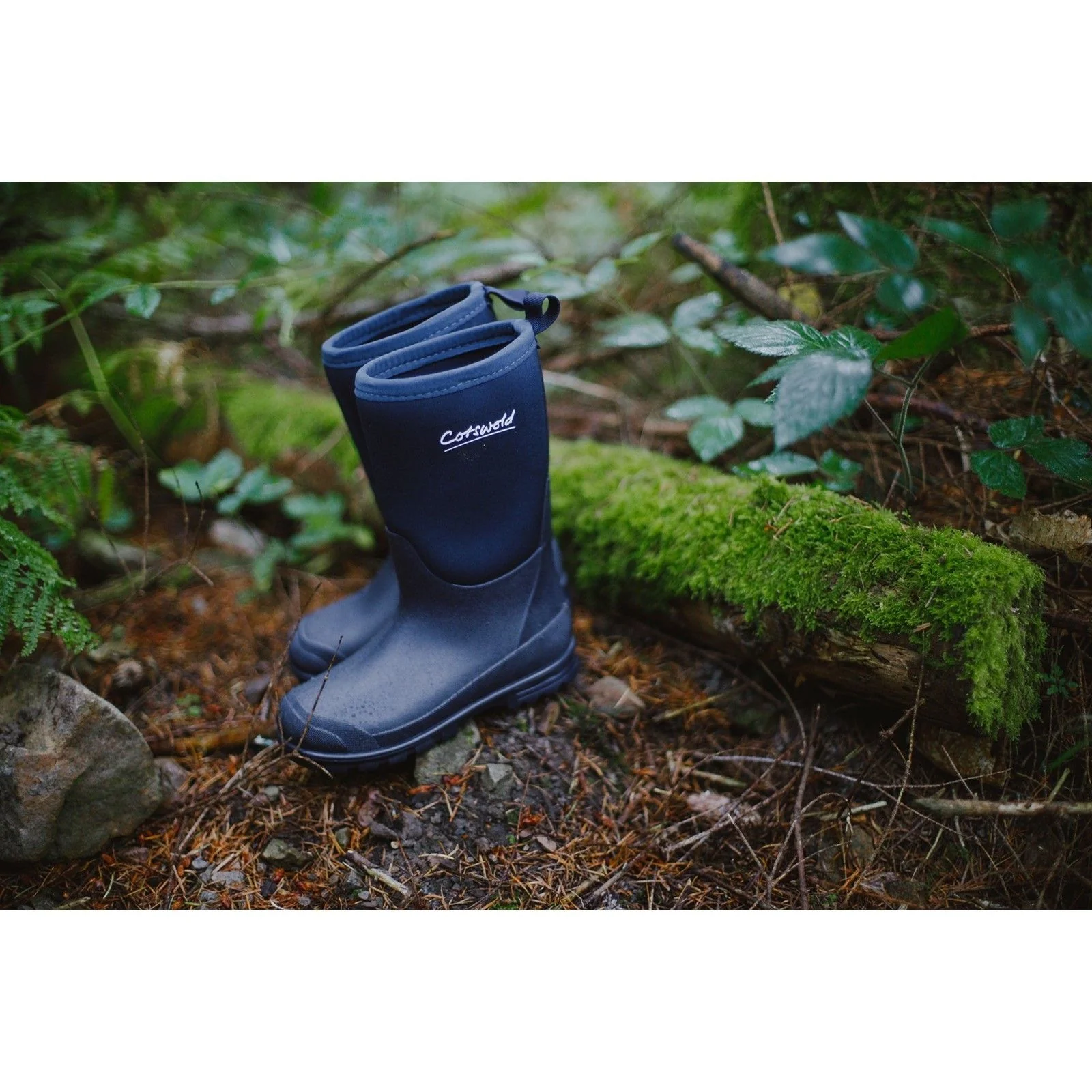 Cotswold Junior Kids Hilly Neoprene Childrens Wellington Boot Navy - Image 4