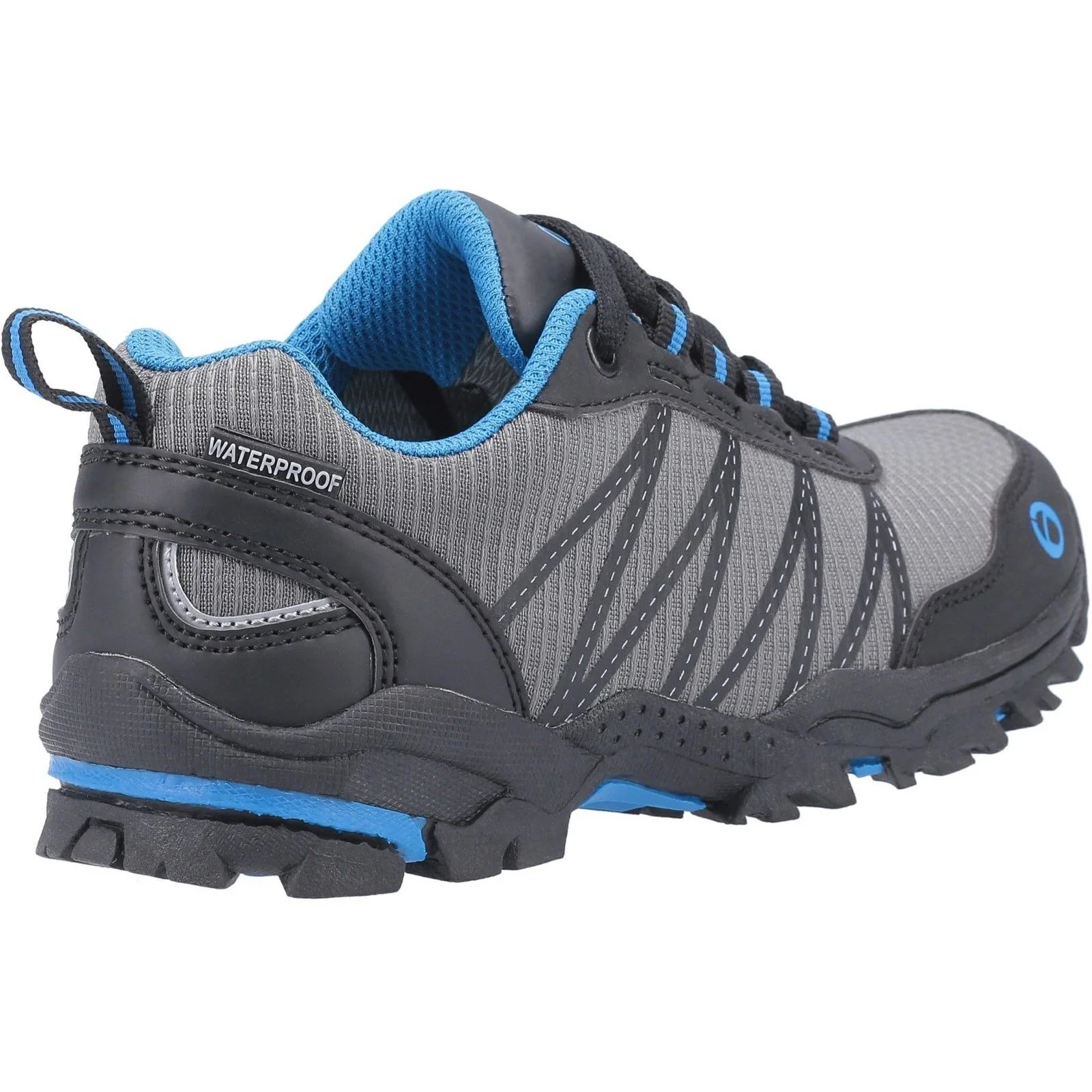 Cotswold Junior Kids Littledean Hiking Waterproof Boot Blue - Image 3