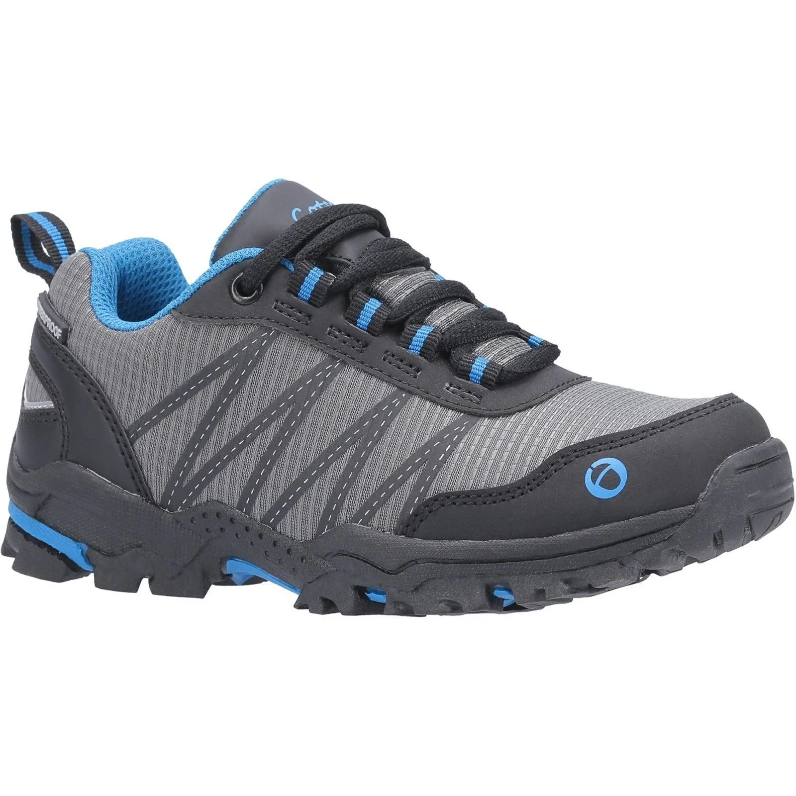 Cotswold Junior Kids Littledean Hiking Waterproof Boot Blue - Image 4