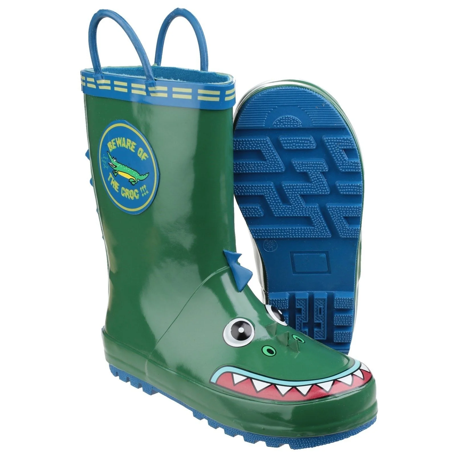 Cotswold Junior Kids Puddle Waterproof Pull On Boot Crocodile - Image 5