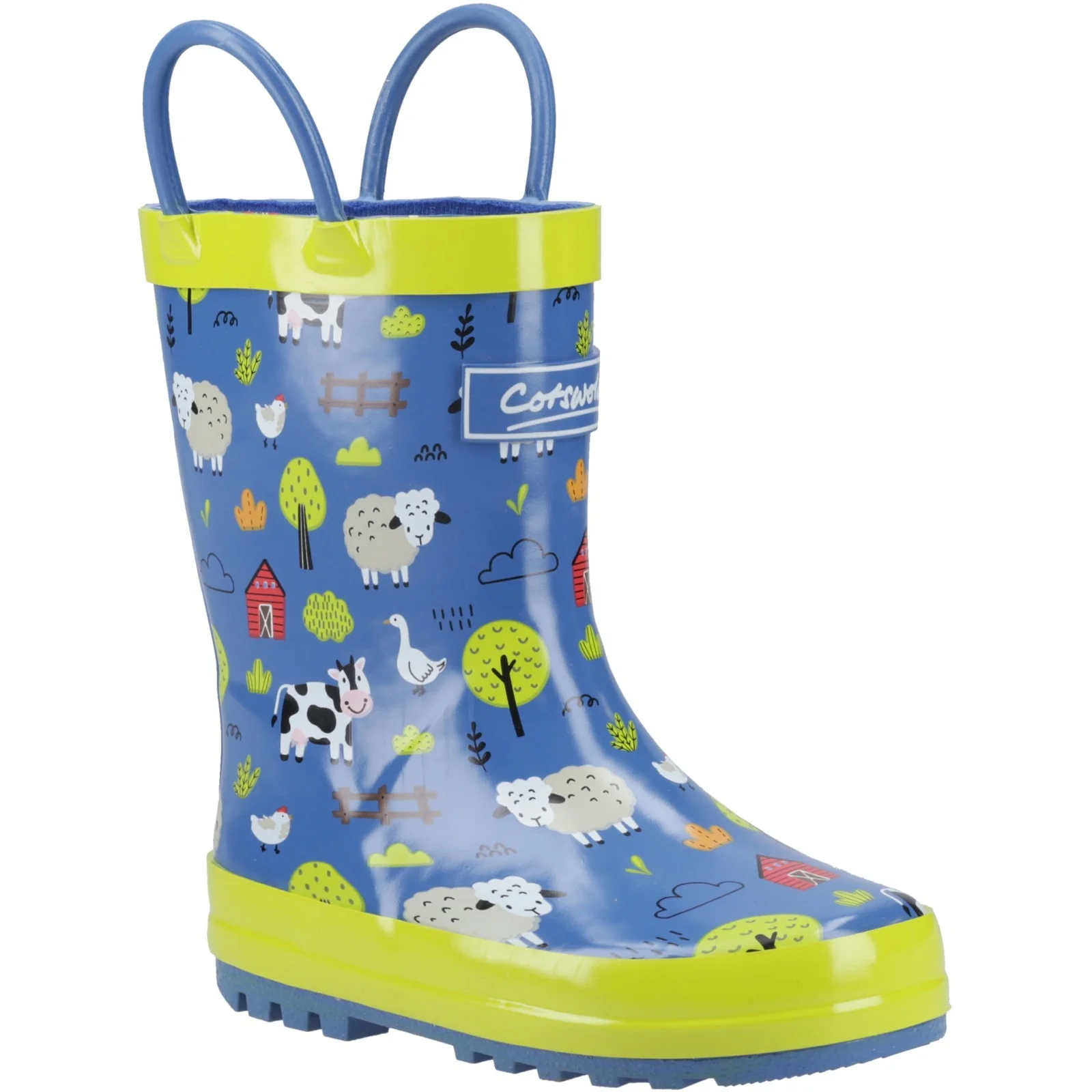 Cotswold Junior Kids Puddle Waterproof Pull On Boot Farm - Image 4