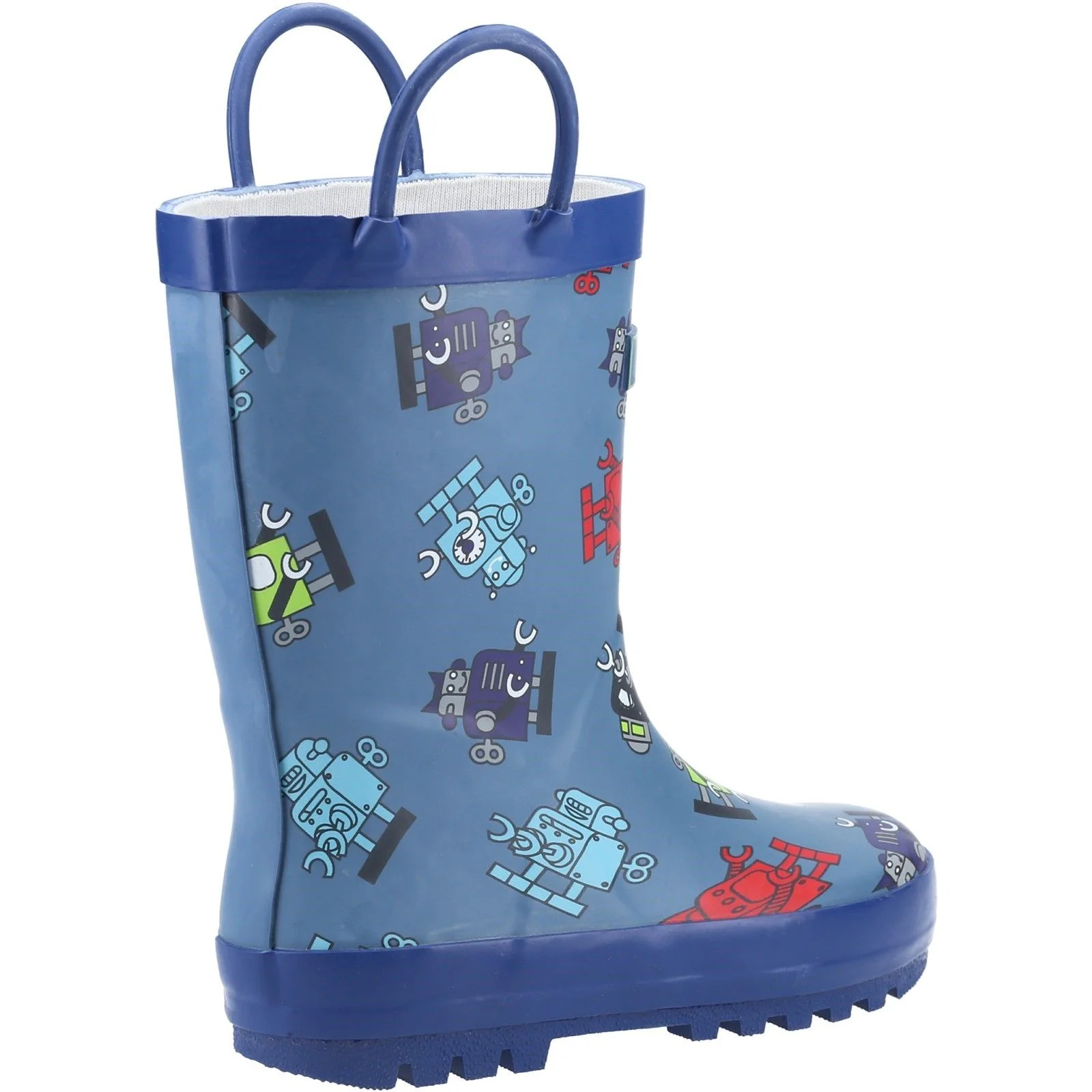 Cotswold Junior Kids Puddle Waterproof Pull On Boot Robot - Image 3