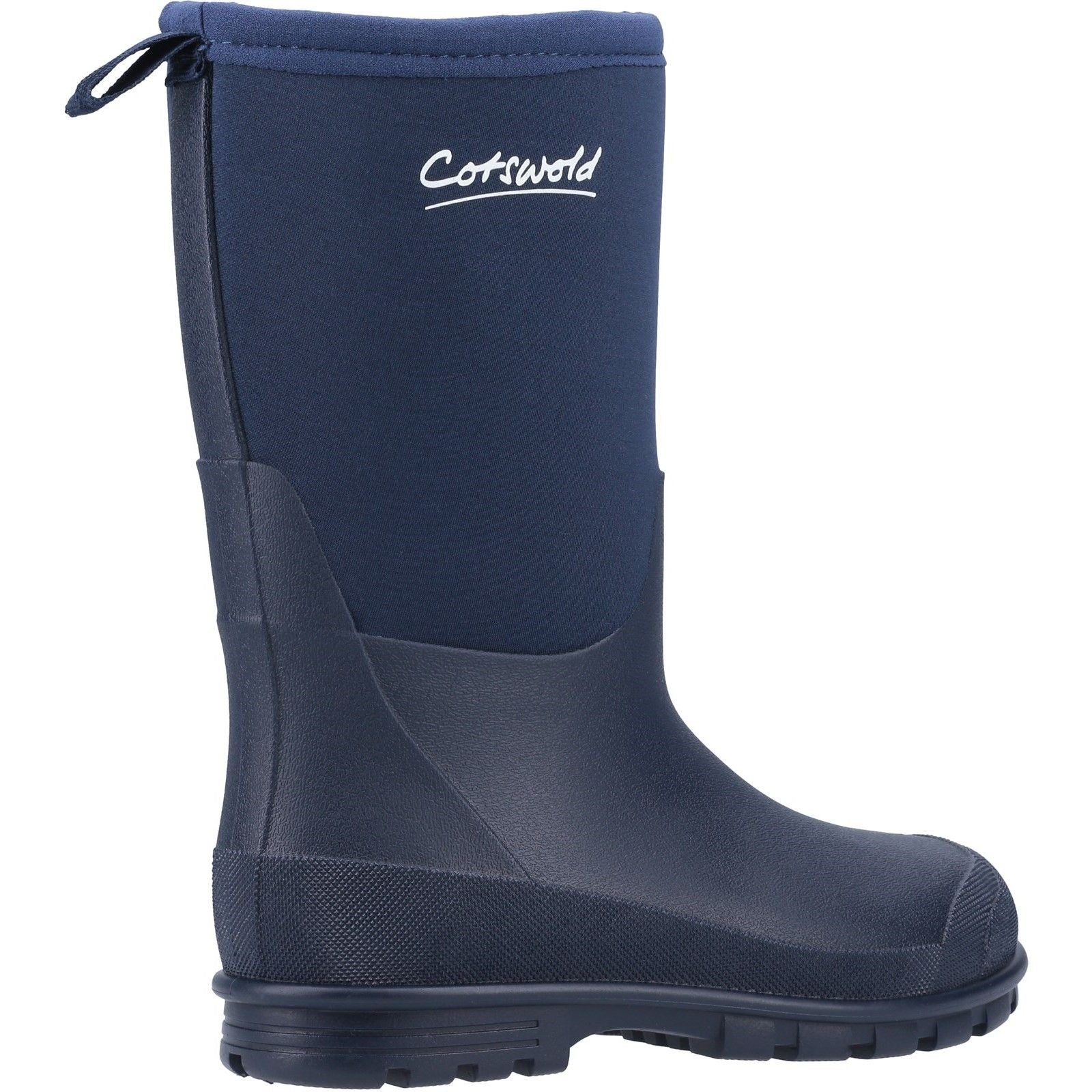 Cotswold Kids Hilly Neoprene Childrens Wellington Boot Navy - Image 3