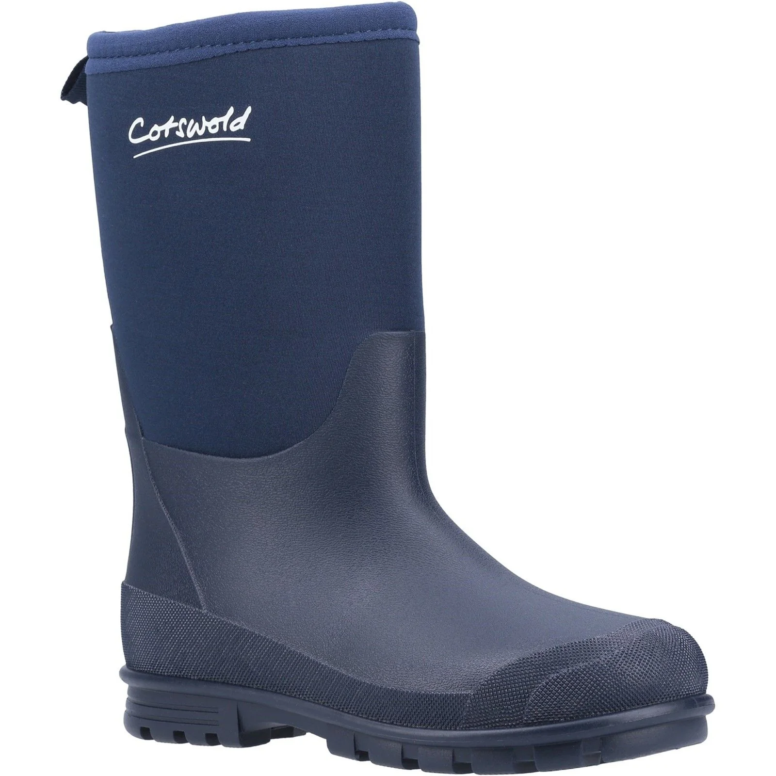 Cotswold Kids Hilly Neoprene Childrens Wellington Boot Navy - Image 6
