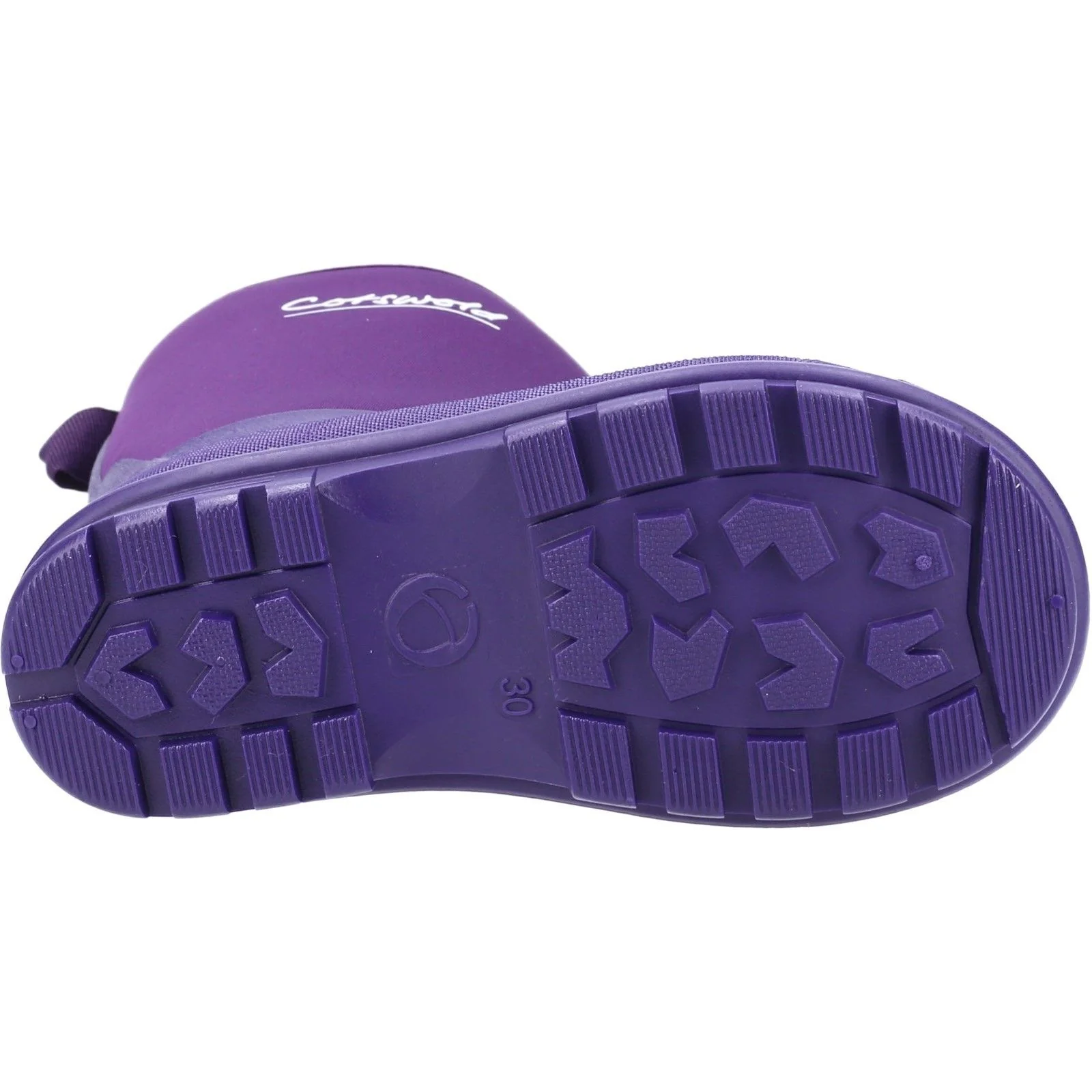 Cotswold Kids Hilly Neoprene Childrens Wellington Boot Purple - Image 2