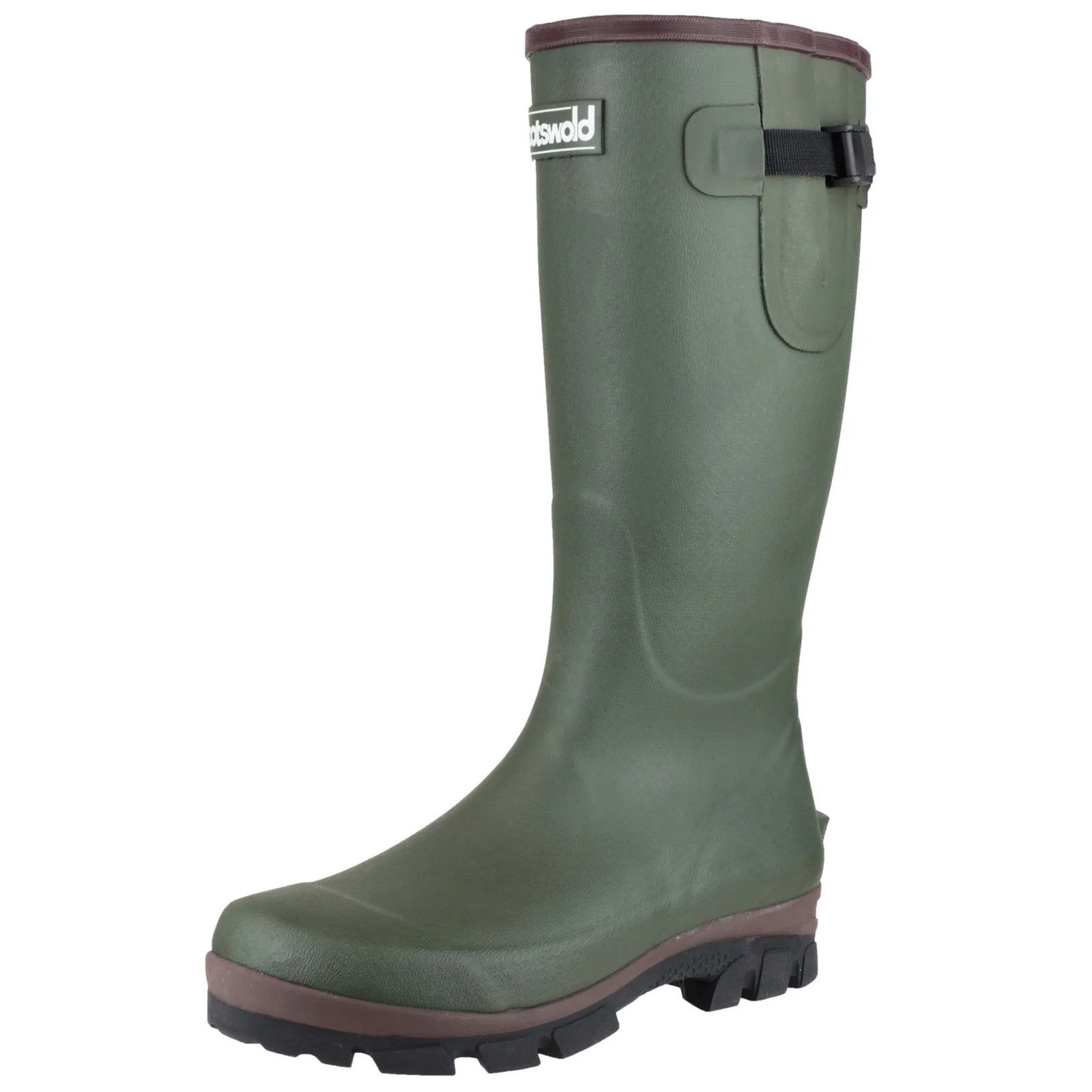Cotswold Mens Grange Buckle Fastening Wellington Boot Green - Image 5