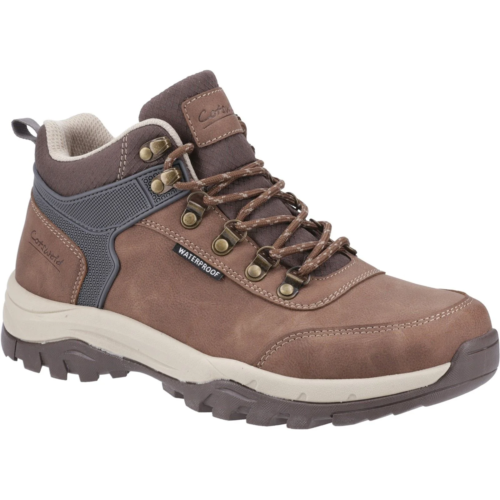 Cotswold Mens Overbury Hiking Boots Brown - Image 5