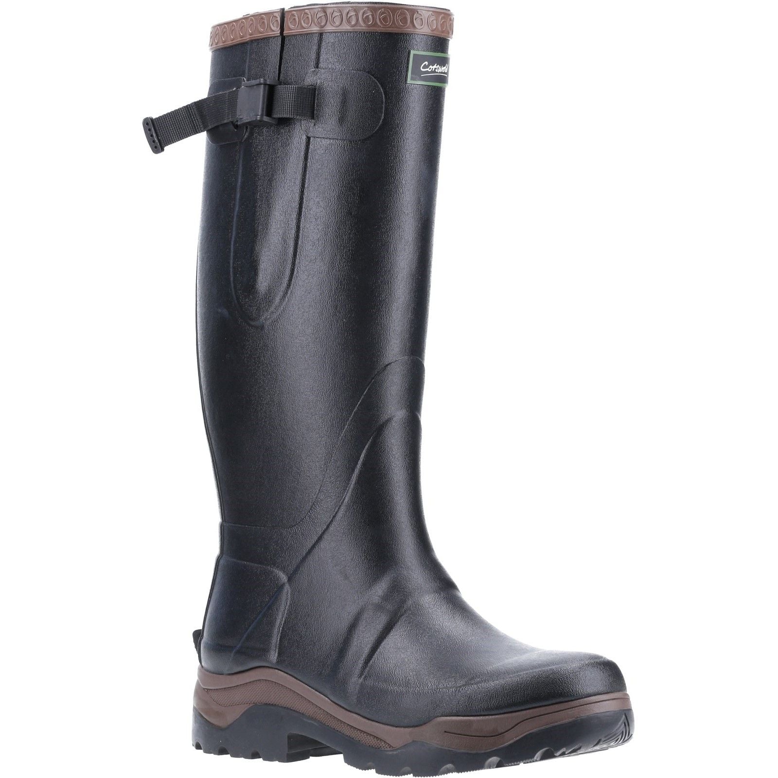 Cotswold Unisex Compass Neoprene Rubber Wellington Black - Image 4