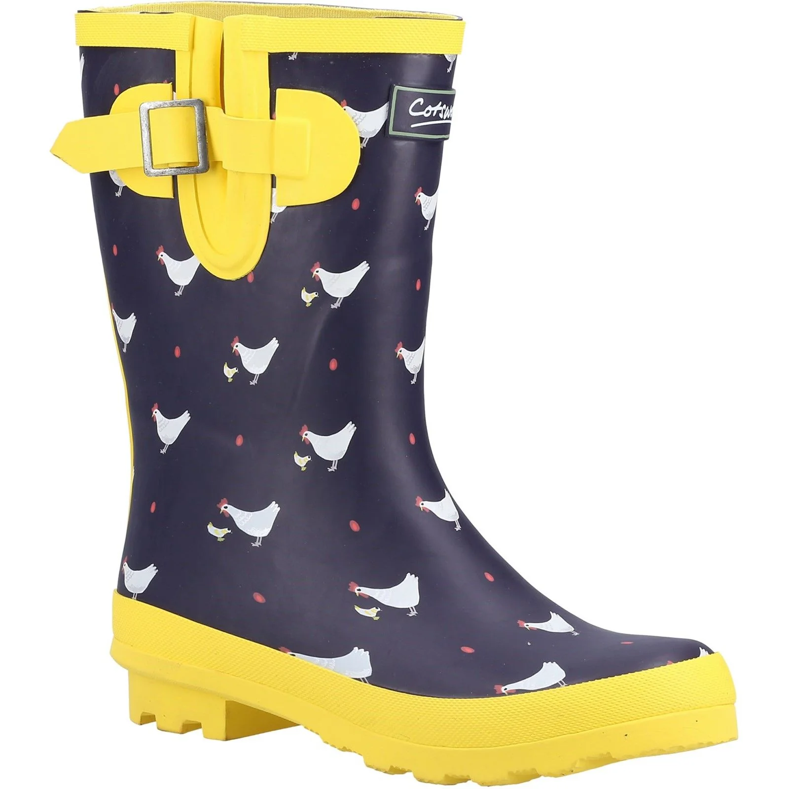 Cotswold Womens Farmyard Mid Wellington Chick - Image 4