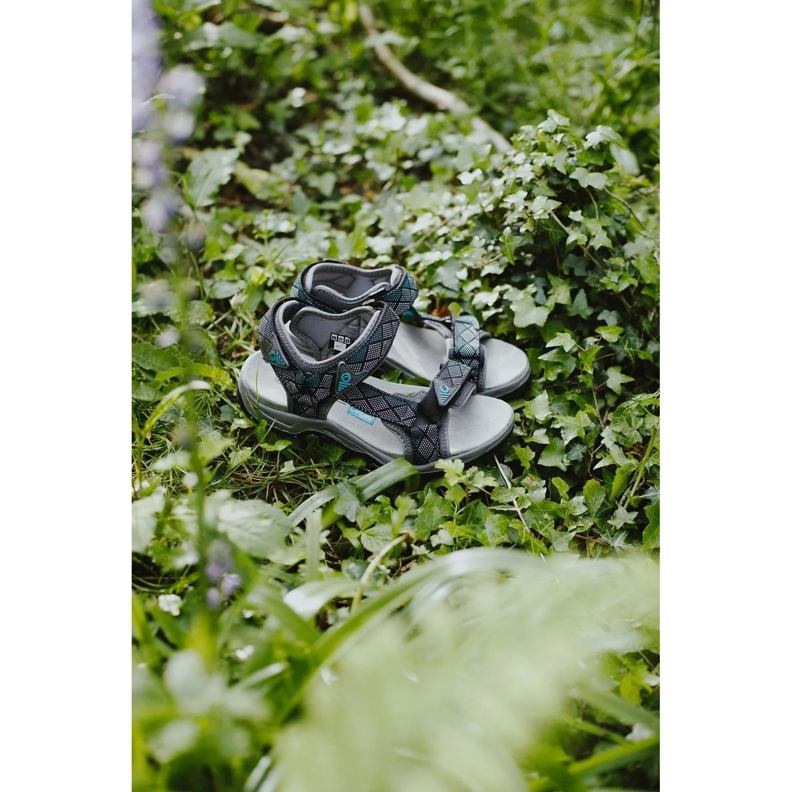 Cotswold Womens Foxcote Sandals Grey/Turquoise - Image 6