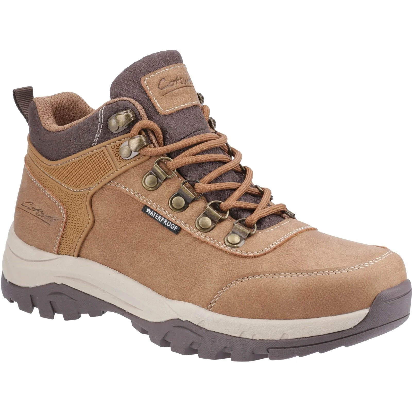 Cotswold Womens Overbury Hiking Boots Tan - Image 5