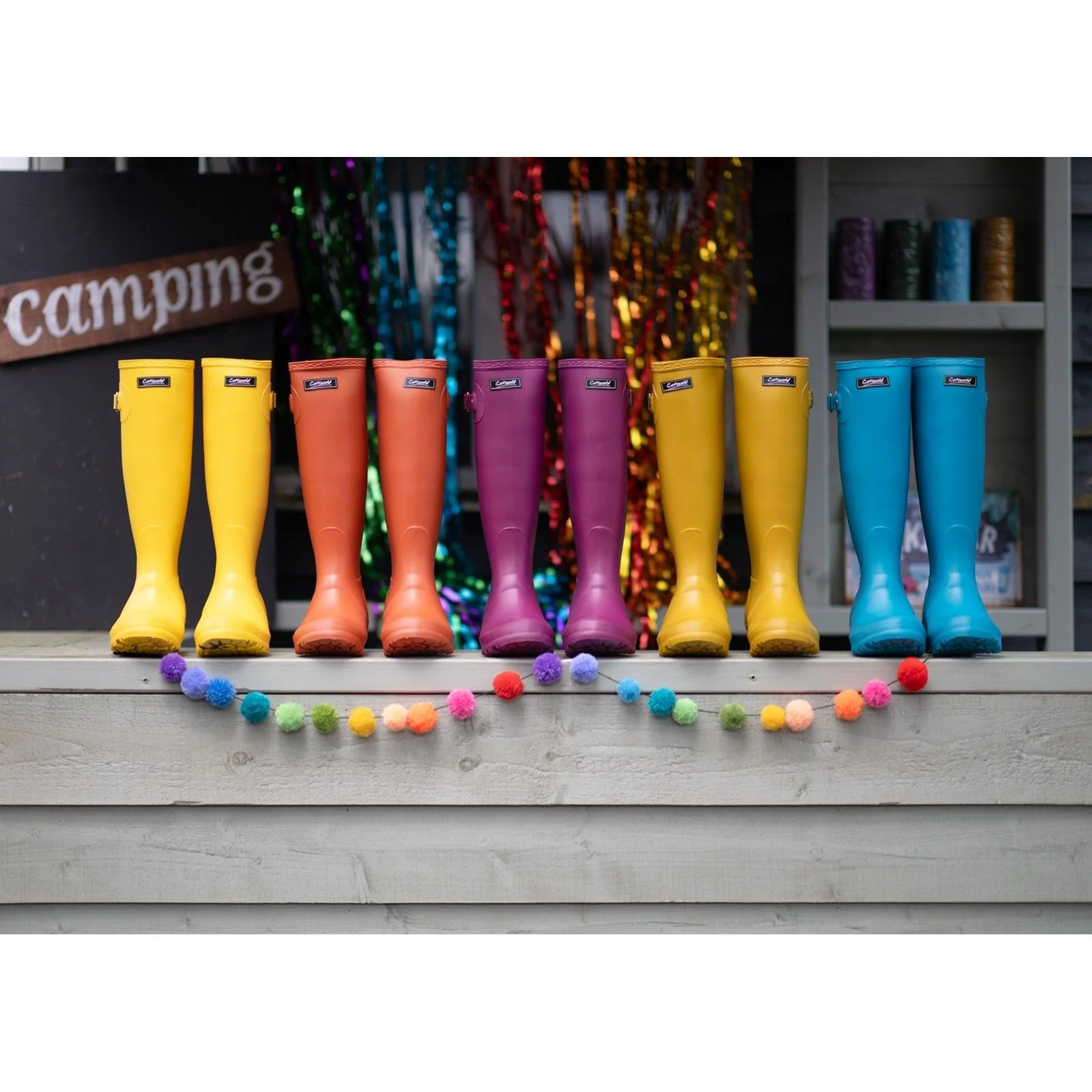 Cotswold Womens Sandringham Wellingtons Turquoise - Image 5