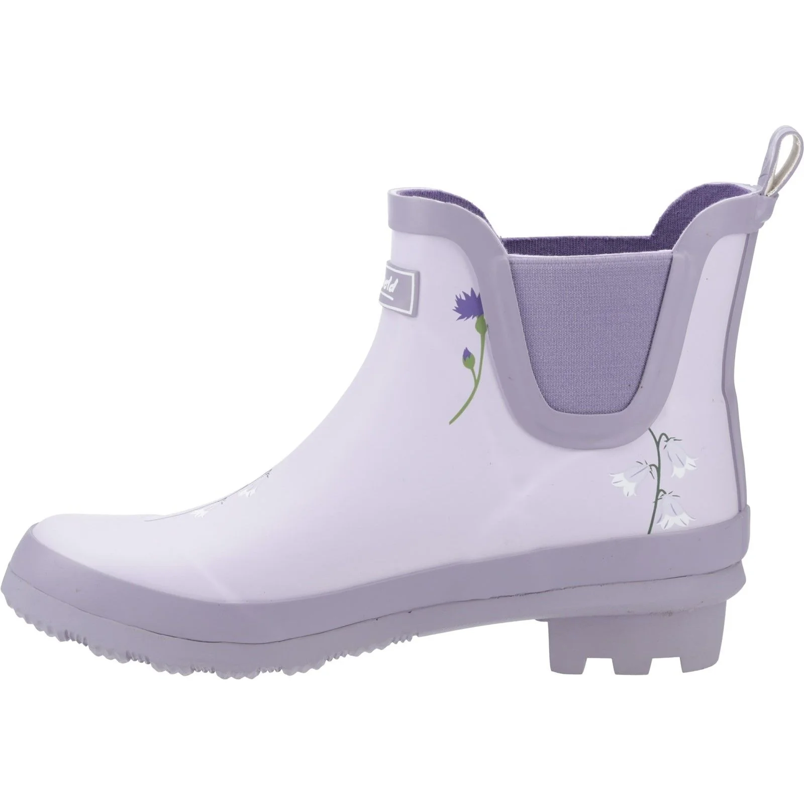Cotswold Womens Wildflower Ankle Wellingtons Lilac - Image 2