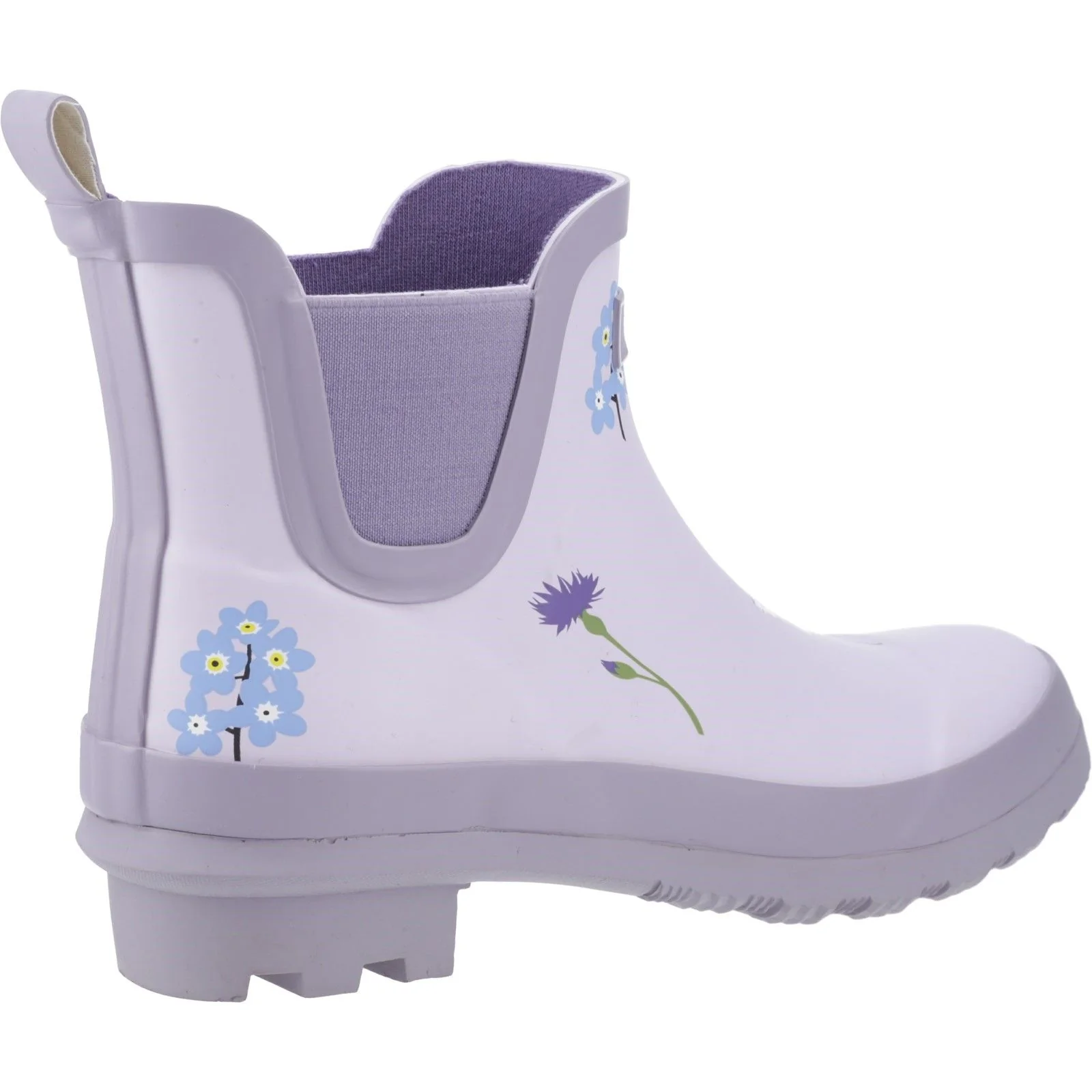 Cotswold Womens Wildflower Ankle Wellingtons Lilac - Image 4