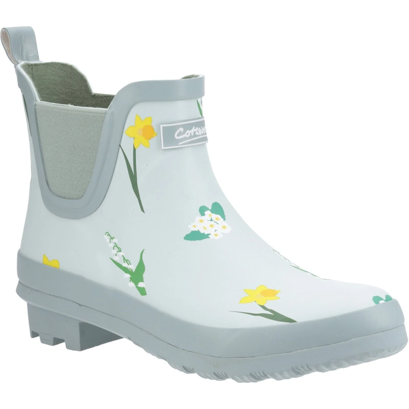 Cotswold Womens Wildflower Ankle Wellingtons Mint - Image 5