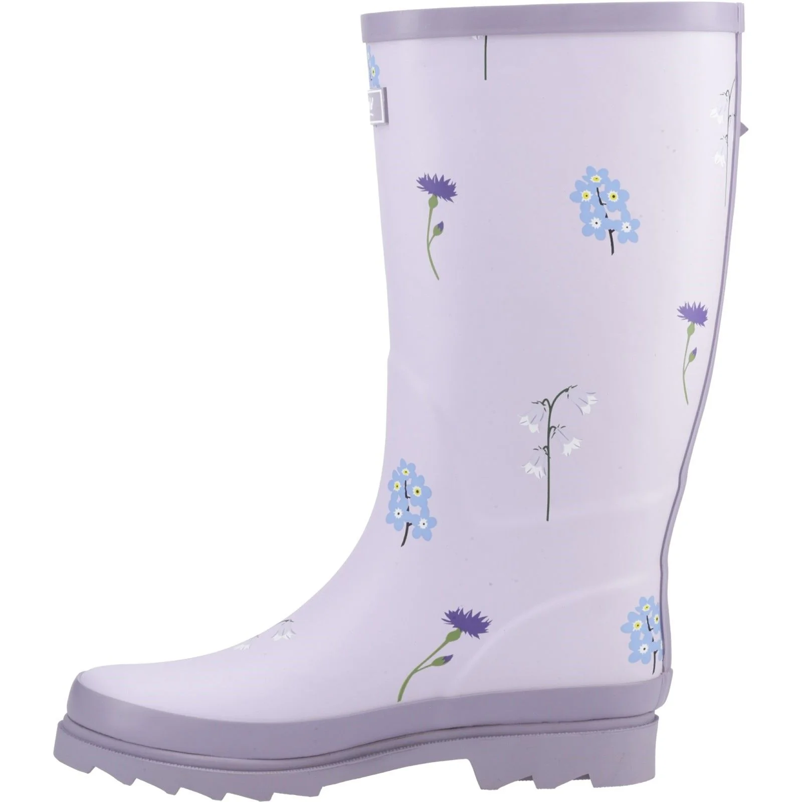 Cotswold Womens Wildflower Tall Wellingtons Lilac - Image 2