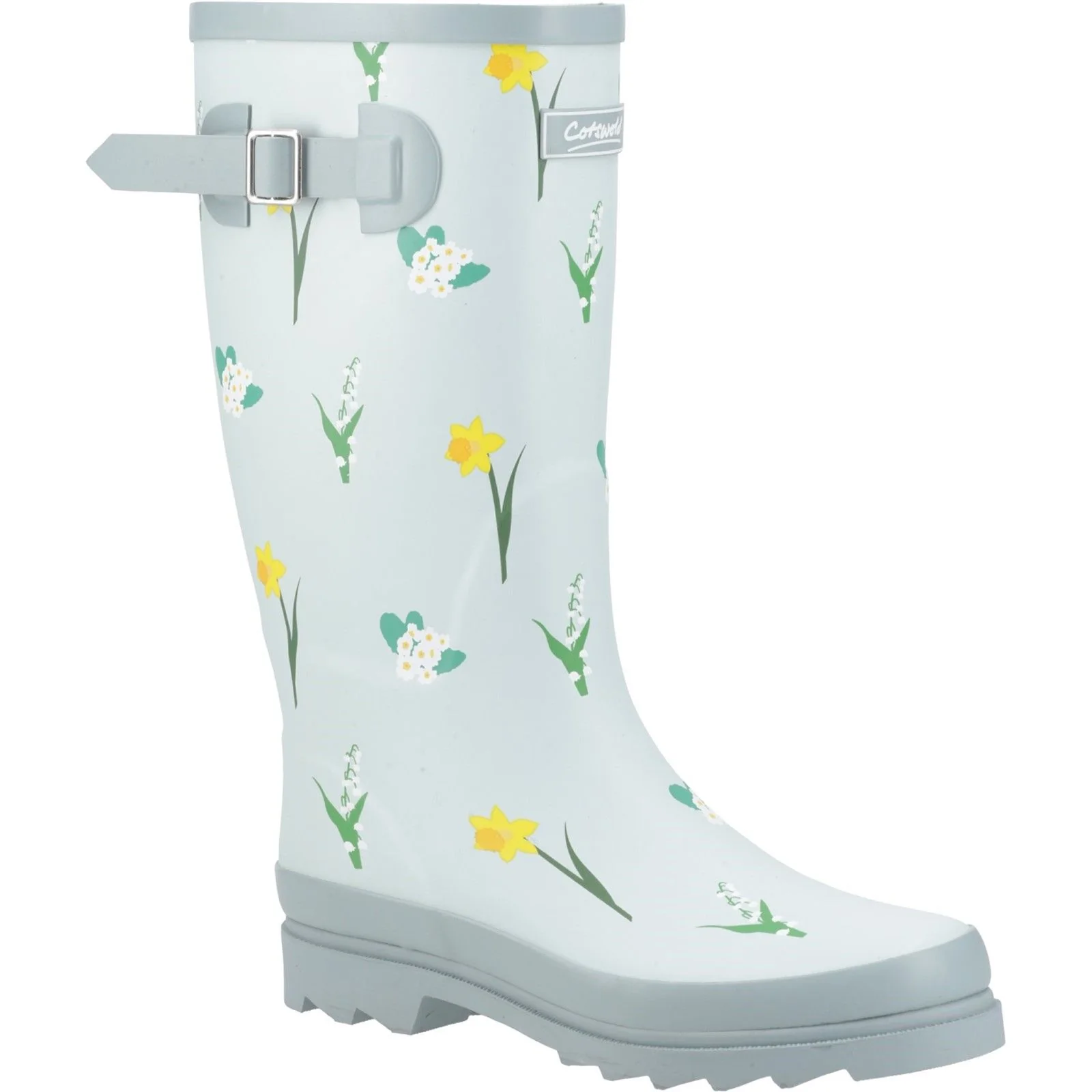 Cotswold Womens Wildflower Tall Wellingtons Mint - Image 4
