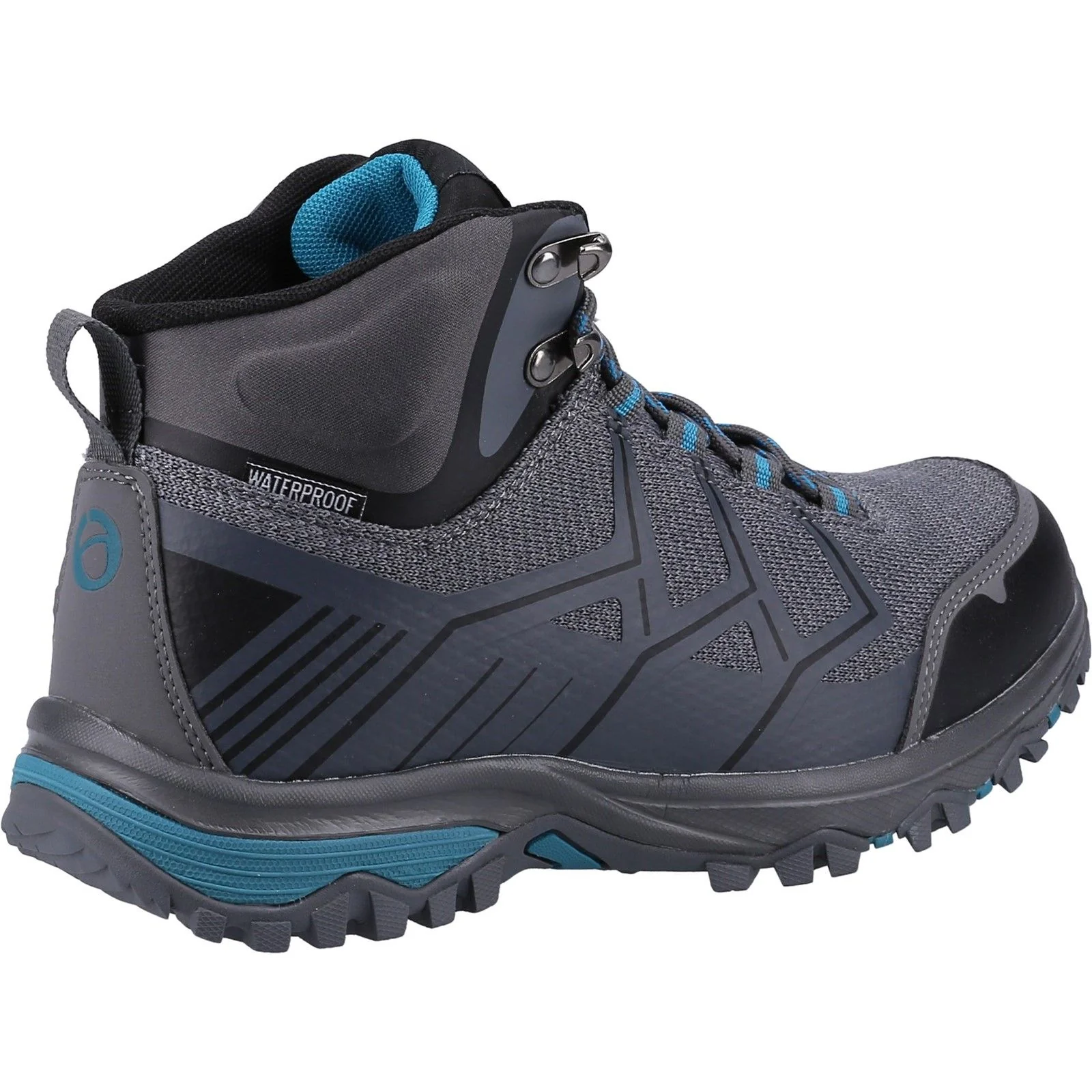 Cotswold Womens Wychwood Recycled Hiking Boots Grey/Blue - Image 3