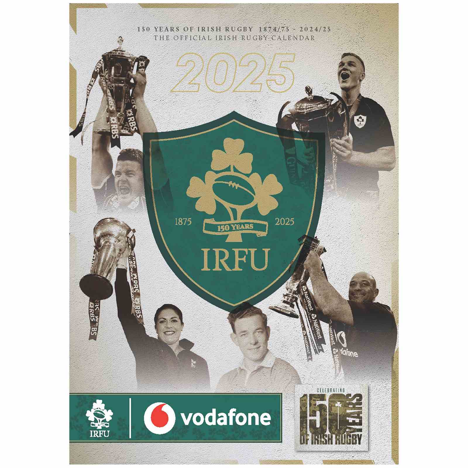 DBA IRFU Ireland Rugby 2025 A3 Wall Calendar