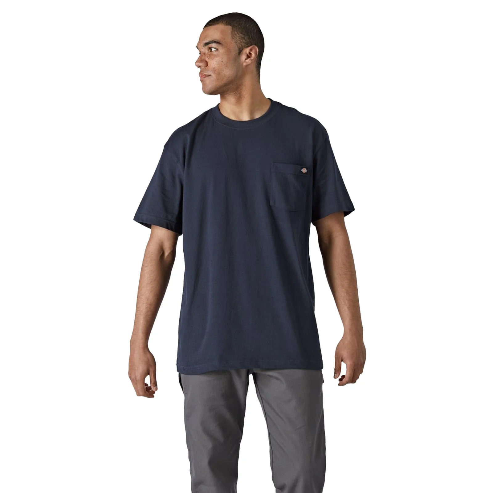 Dickies Mens Short Sleeve Cotton T-Shirt Navy Blue