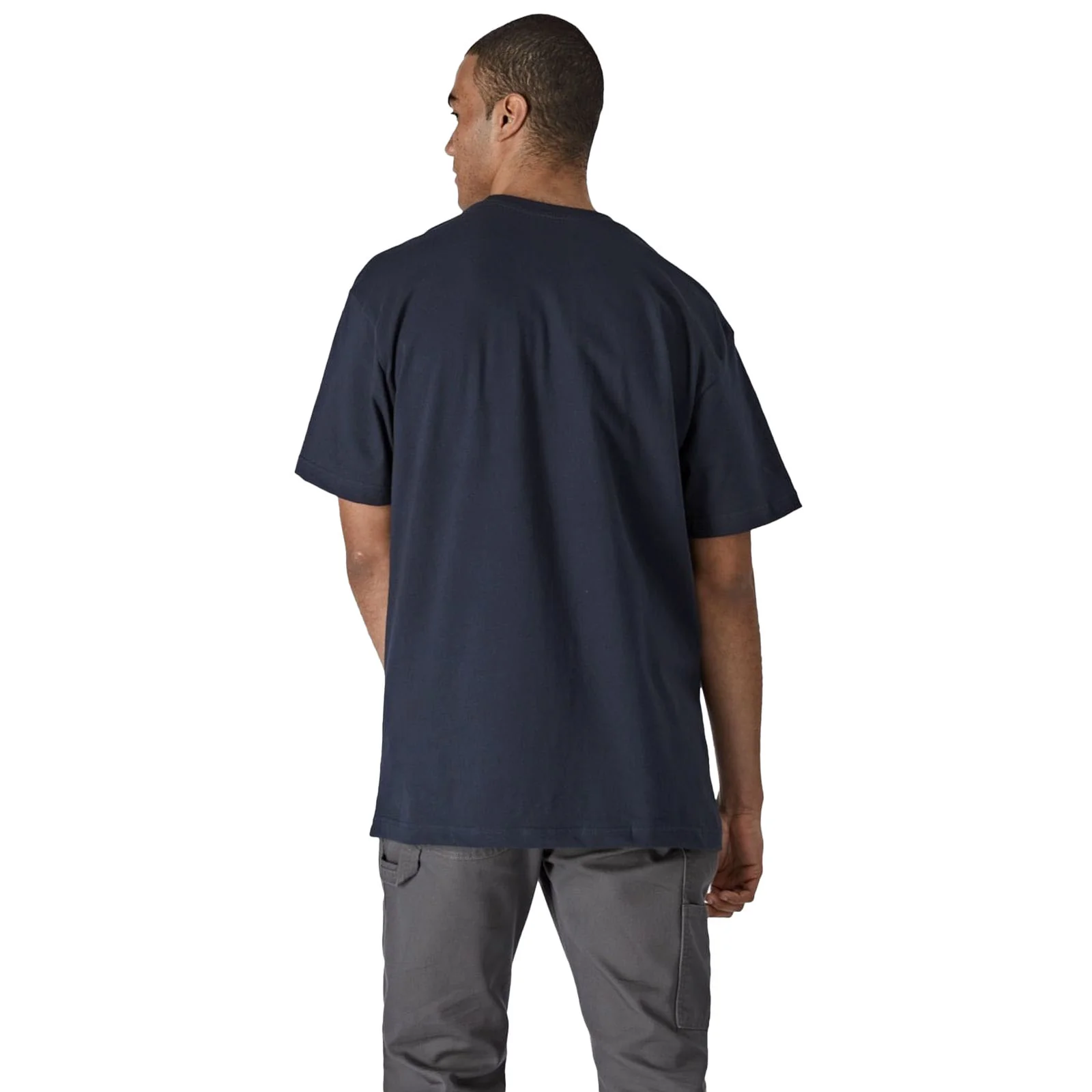 Dickies Mens Short Sleeve Cotton T-Shirt Navy Blue - Image 2