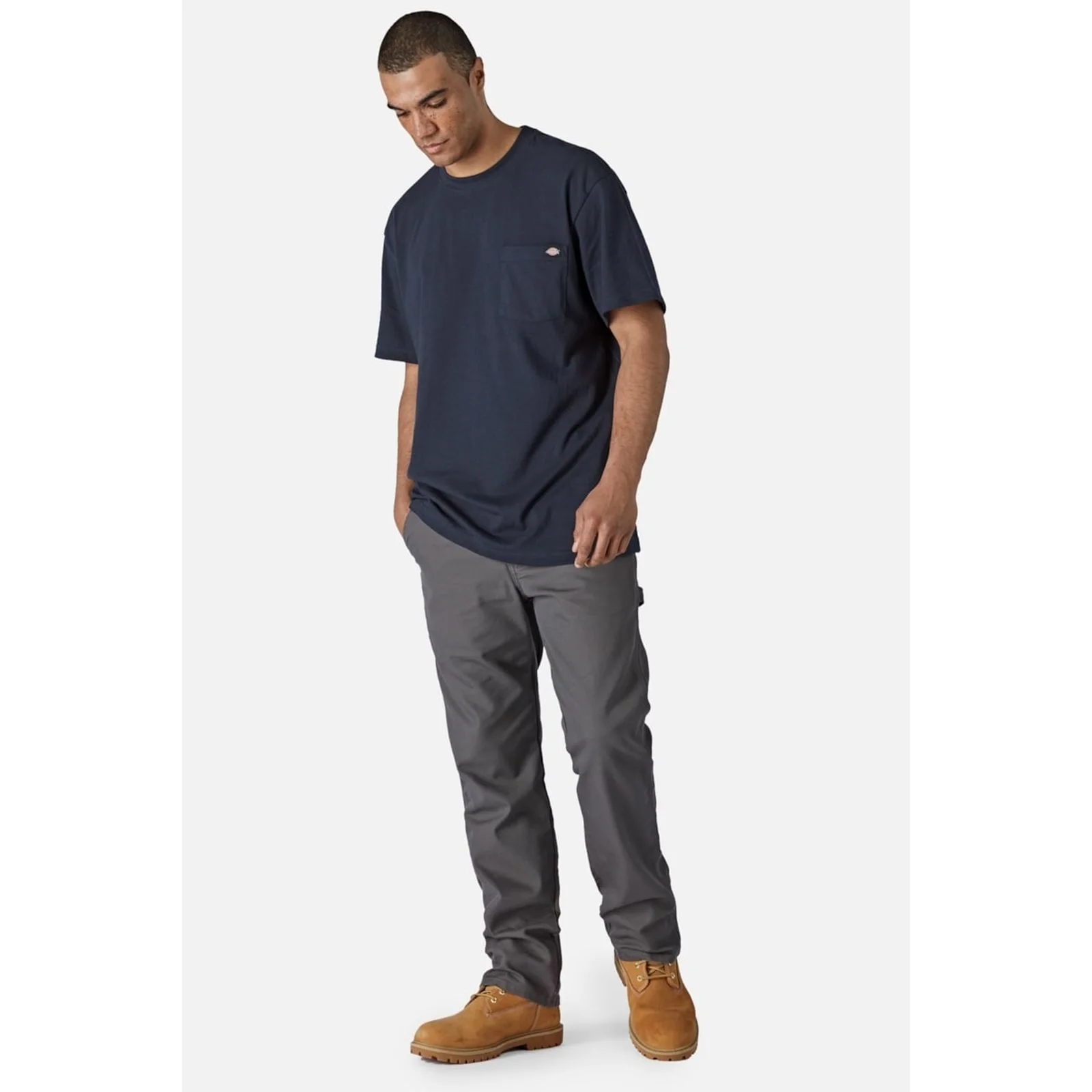 Dickies Mens Short Sleeve Cotton T-Shirt Navy Blue - Image 3
