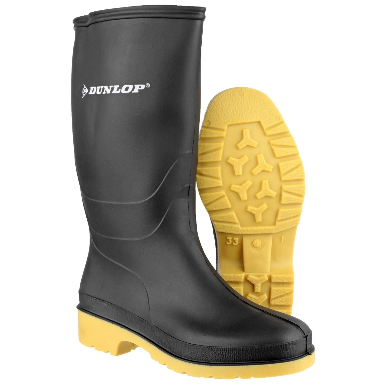 Dunlop Junior Kids Dull Wellington Black - Image 4