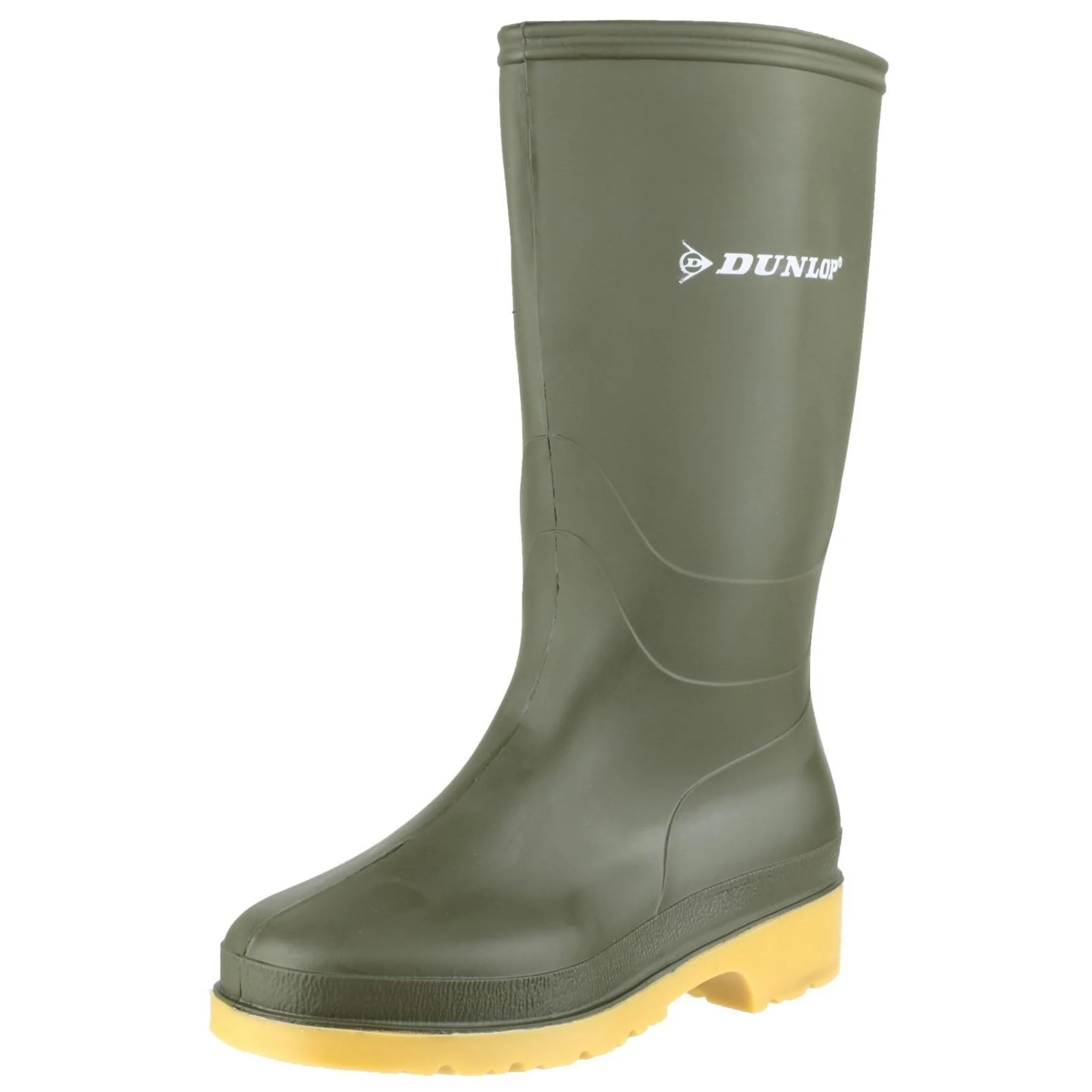 Dunlop Junior Kids Dulls Wellington Boot Green - Image 5