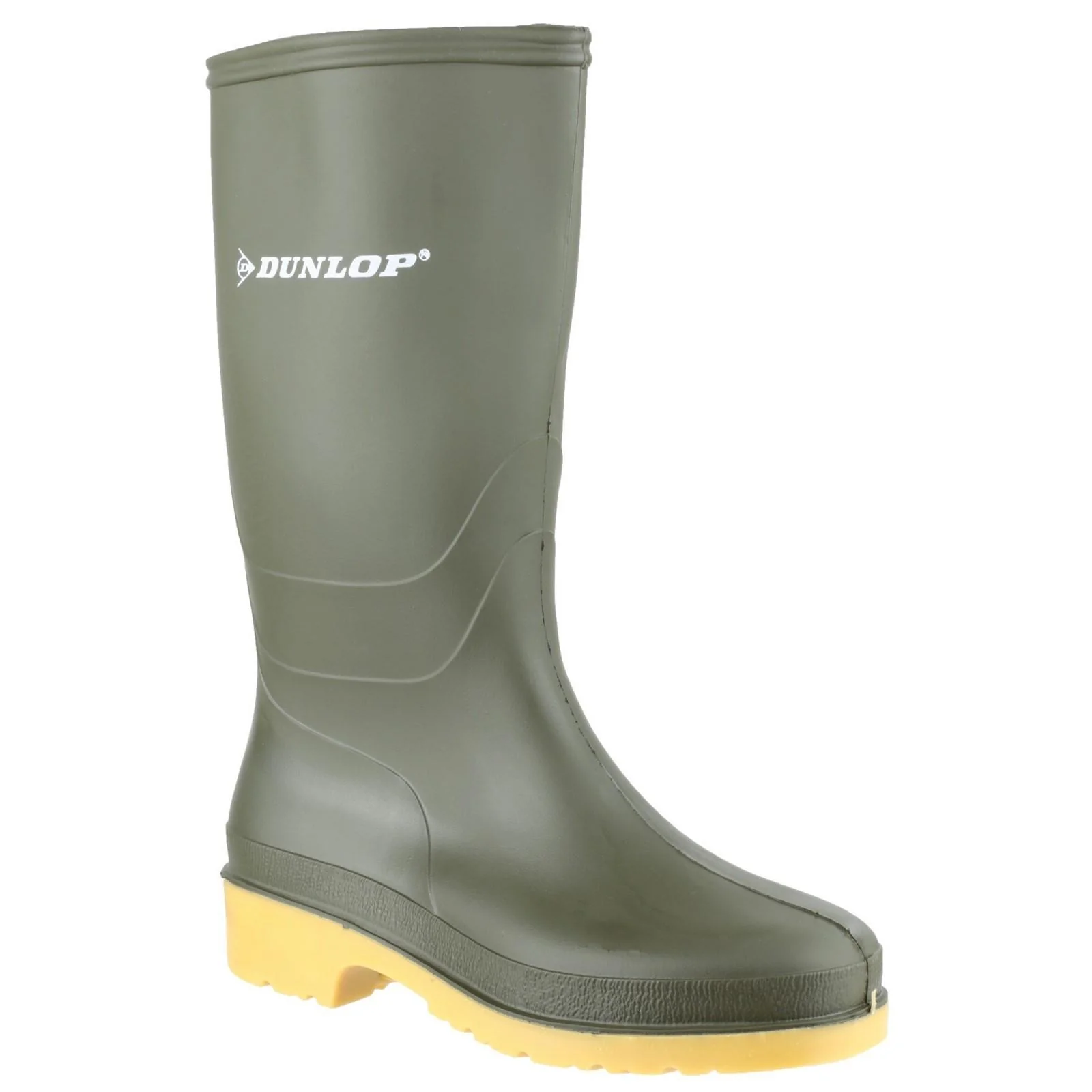 Dunlop Junior Kids Dulls Wellington Boot Green - Image 6