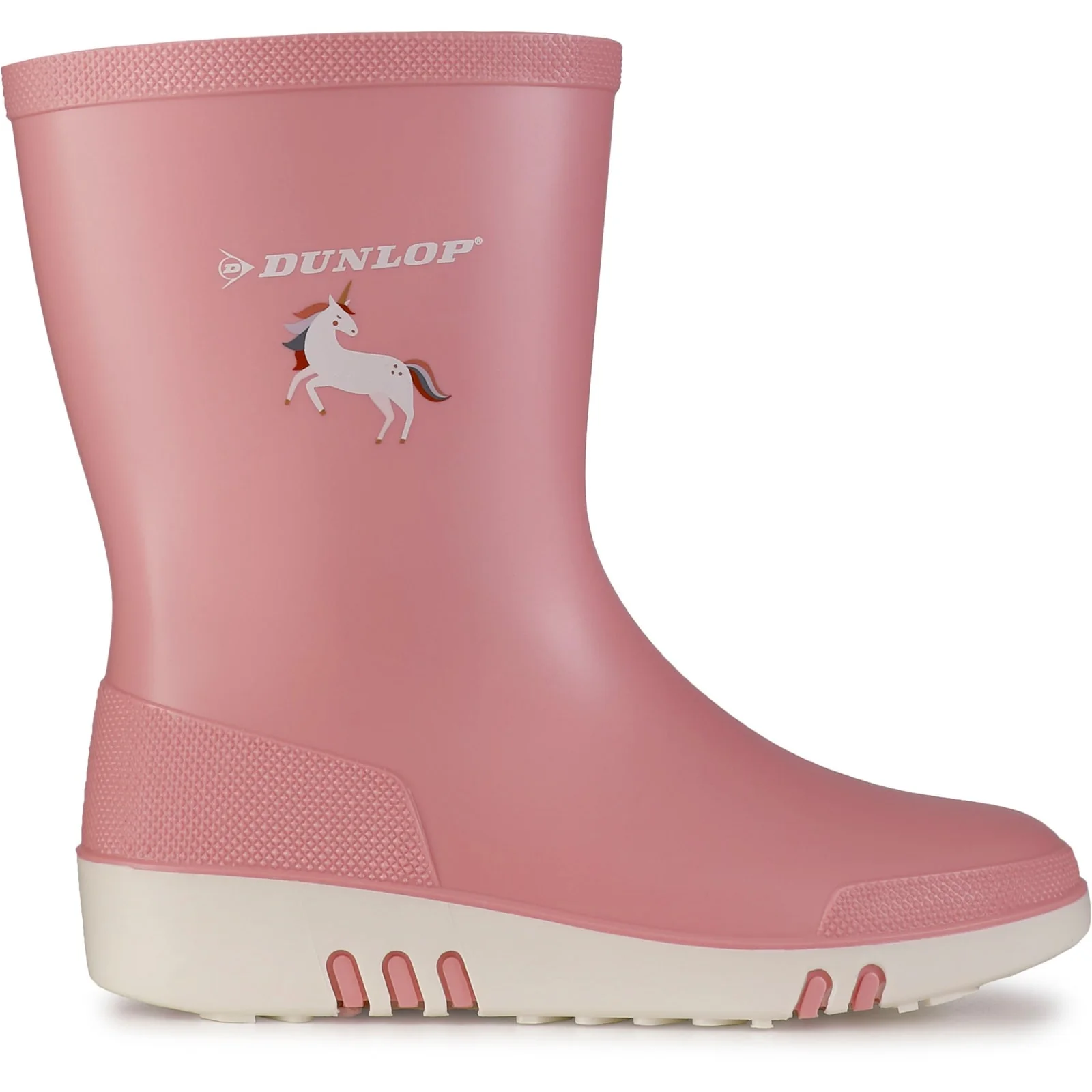 Dunlop Junior Kids Kids Mini Wellington Light Pink/White