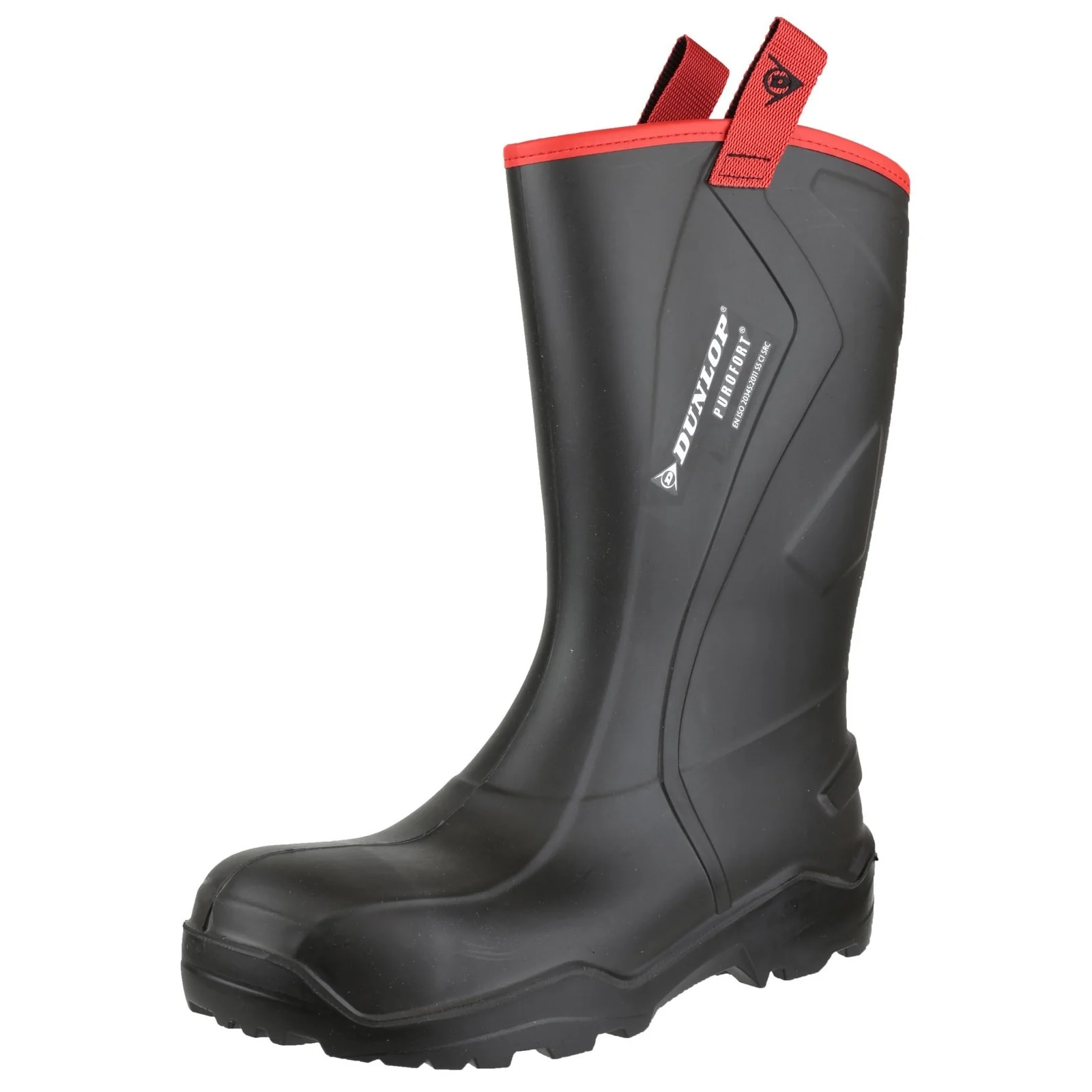 Dunlop Mens Purofort+ Rugged Full Safety Wellingtons Black - Image 5