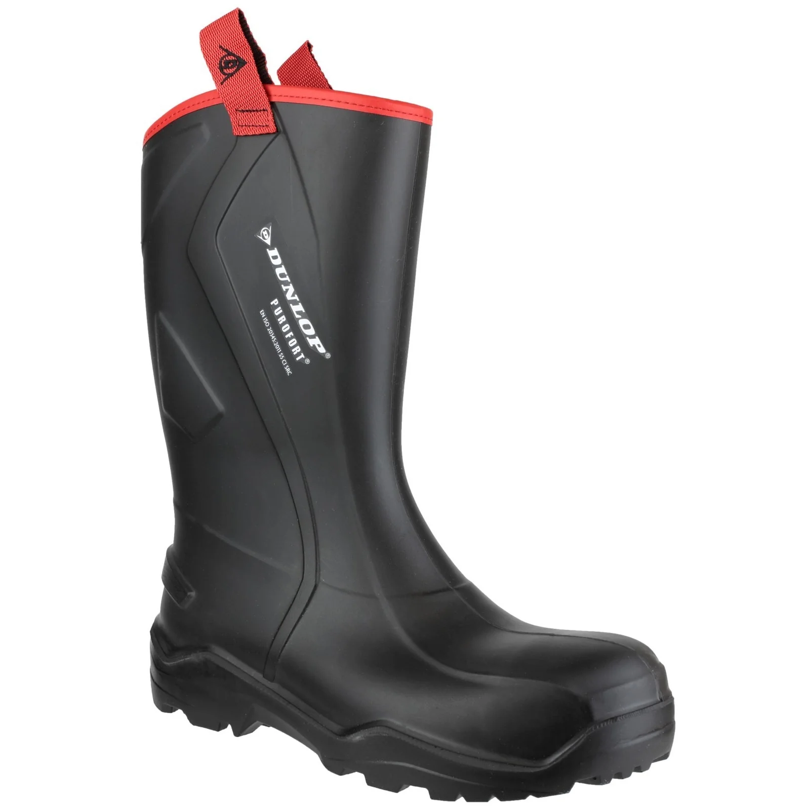 Dunlop Mens Purofort+ Rugged Full Safety Wellingtons Black - Image 6