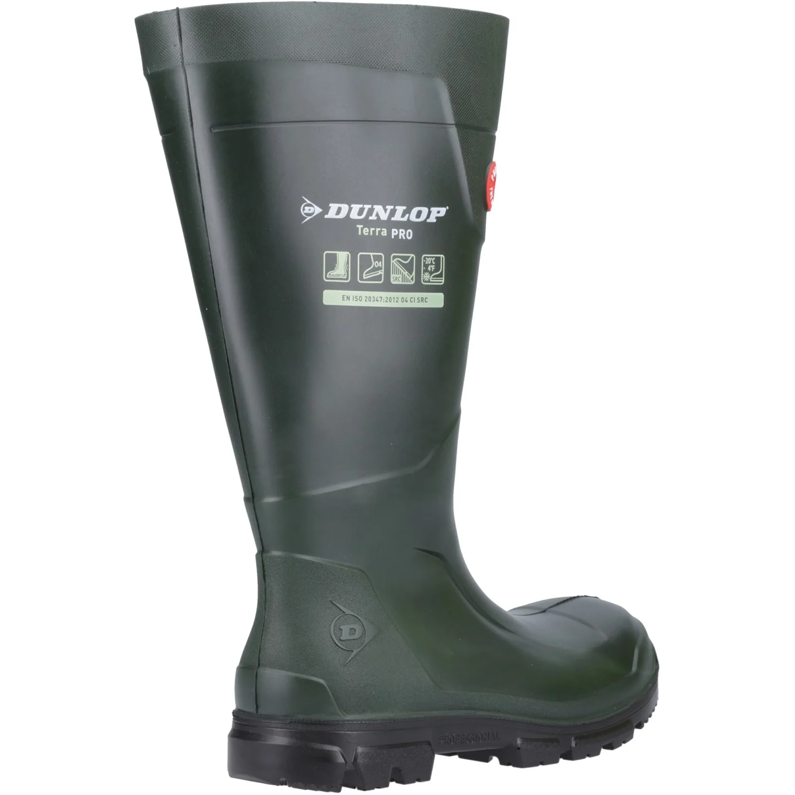 Dunlop Mens TerraPro Full Safety Wellington Green - Image 5