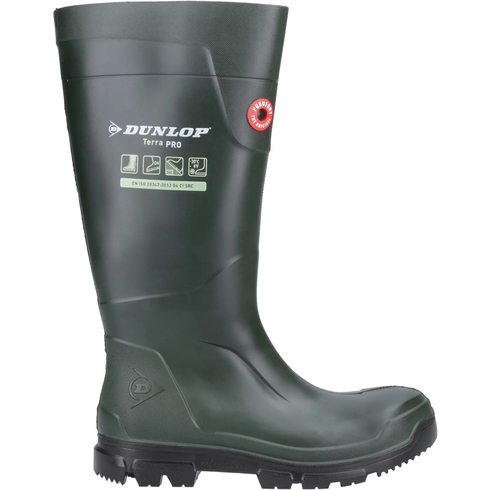 Dunlop Mens TerraPro Wellington Green