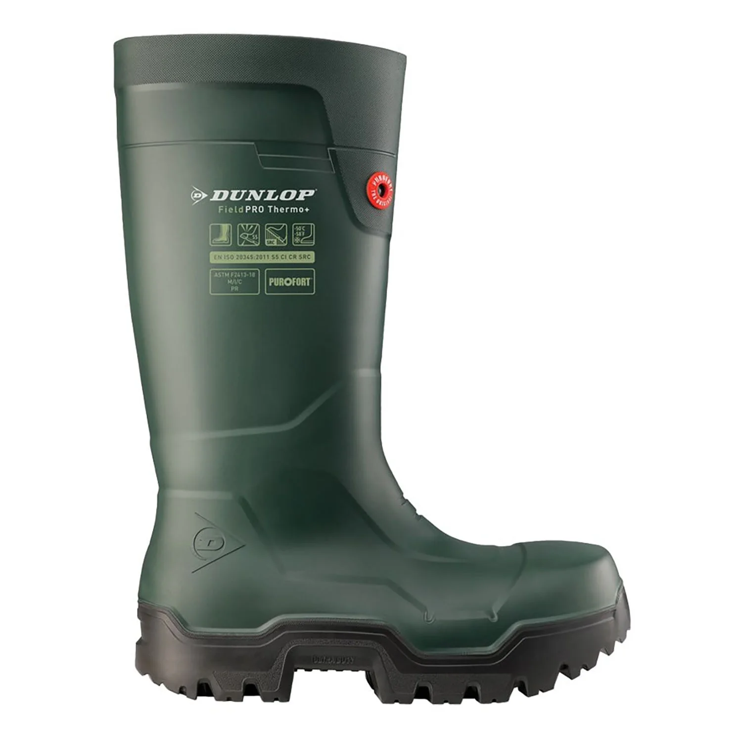 Dunlop Unisex FIELDPRO THERMO+ Safety Wellington Green