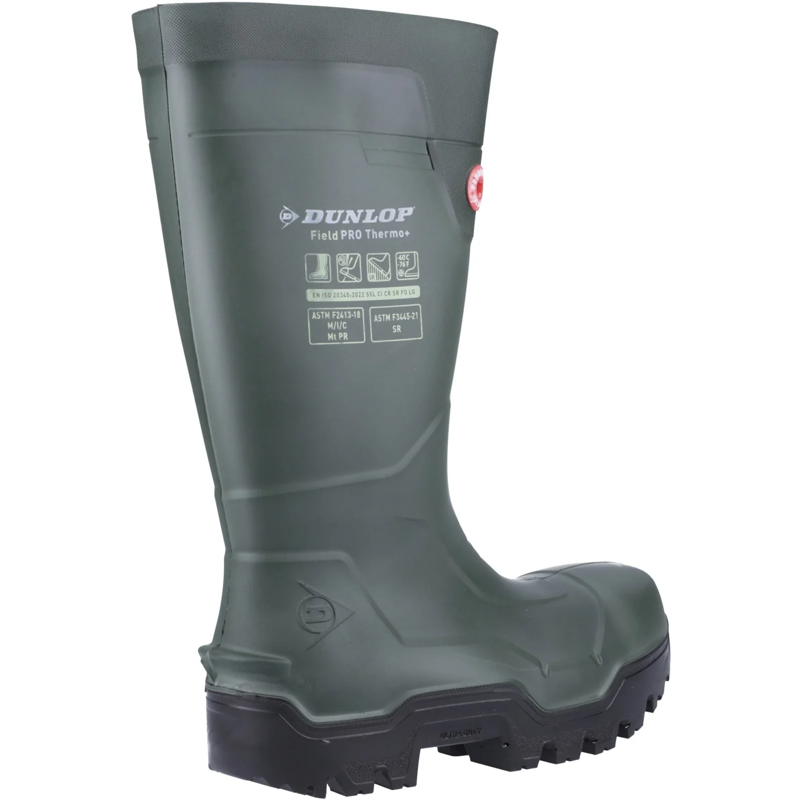 Dunlop Unisex FIELDPRO THERMO+ Safety Wellington Green - Image 3