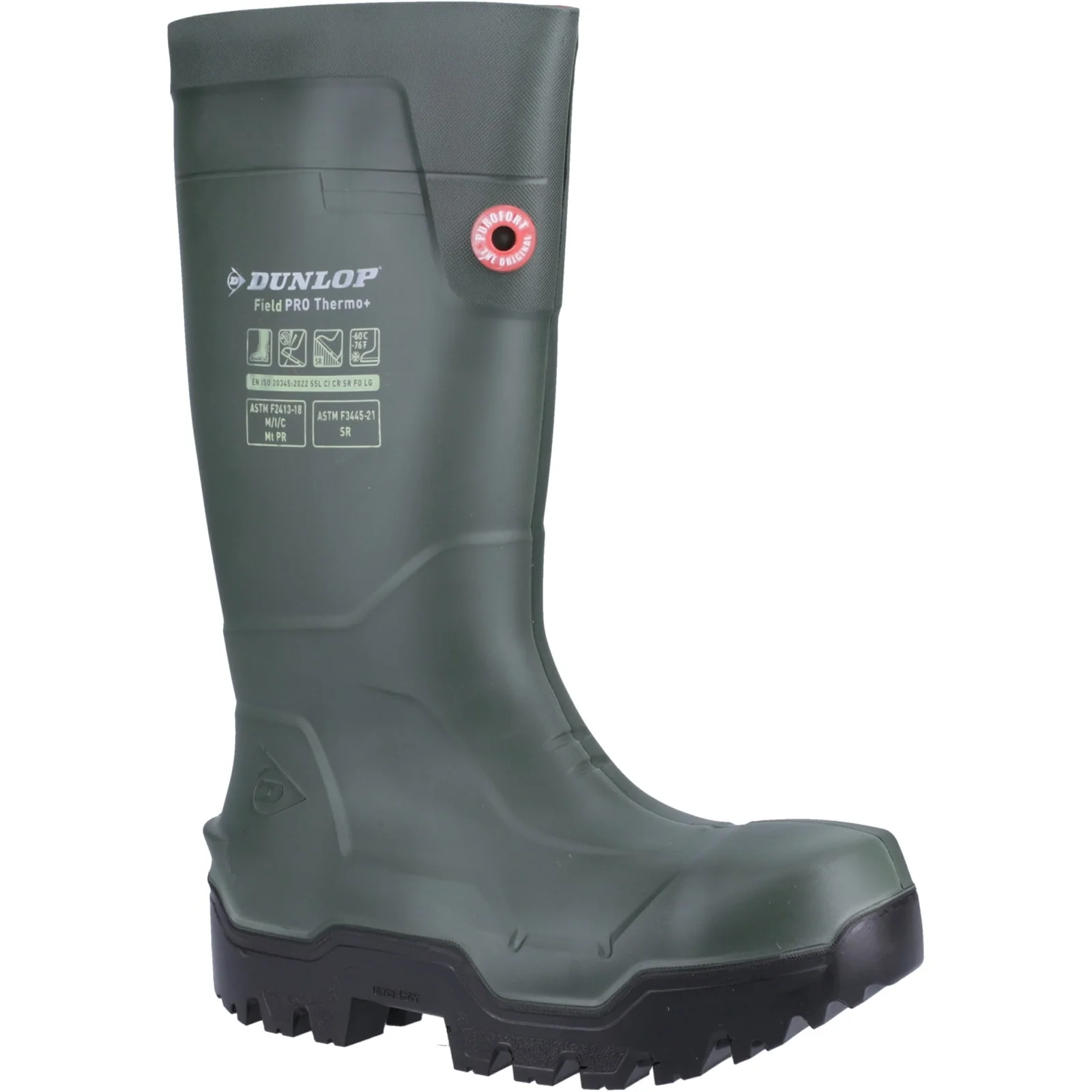 Dunlop Unisex FIELDPRO THERMO+ Safety Wellington Green - Image 4