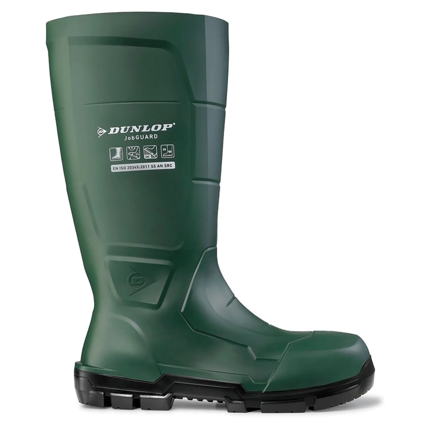 Dunlop Unisex JobGUARD Full Safety Wellington Heritage Green