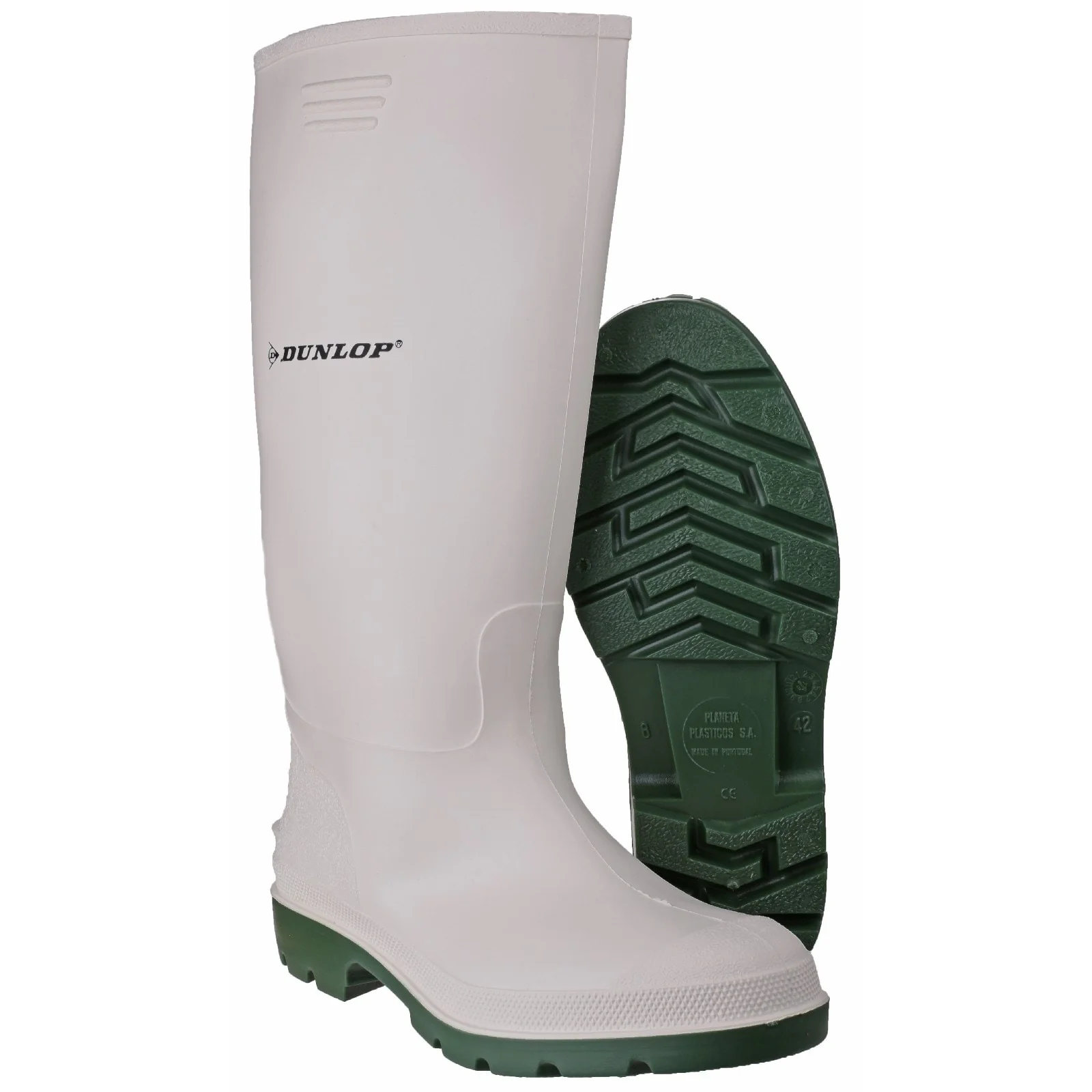 Dunlop Unisex Pricemastor Wellington White/Green - Image 4