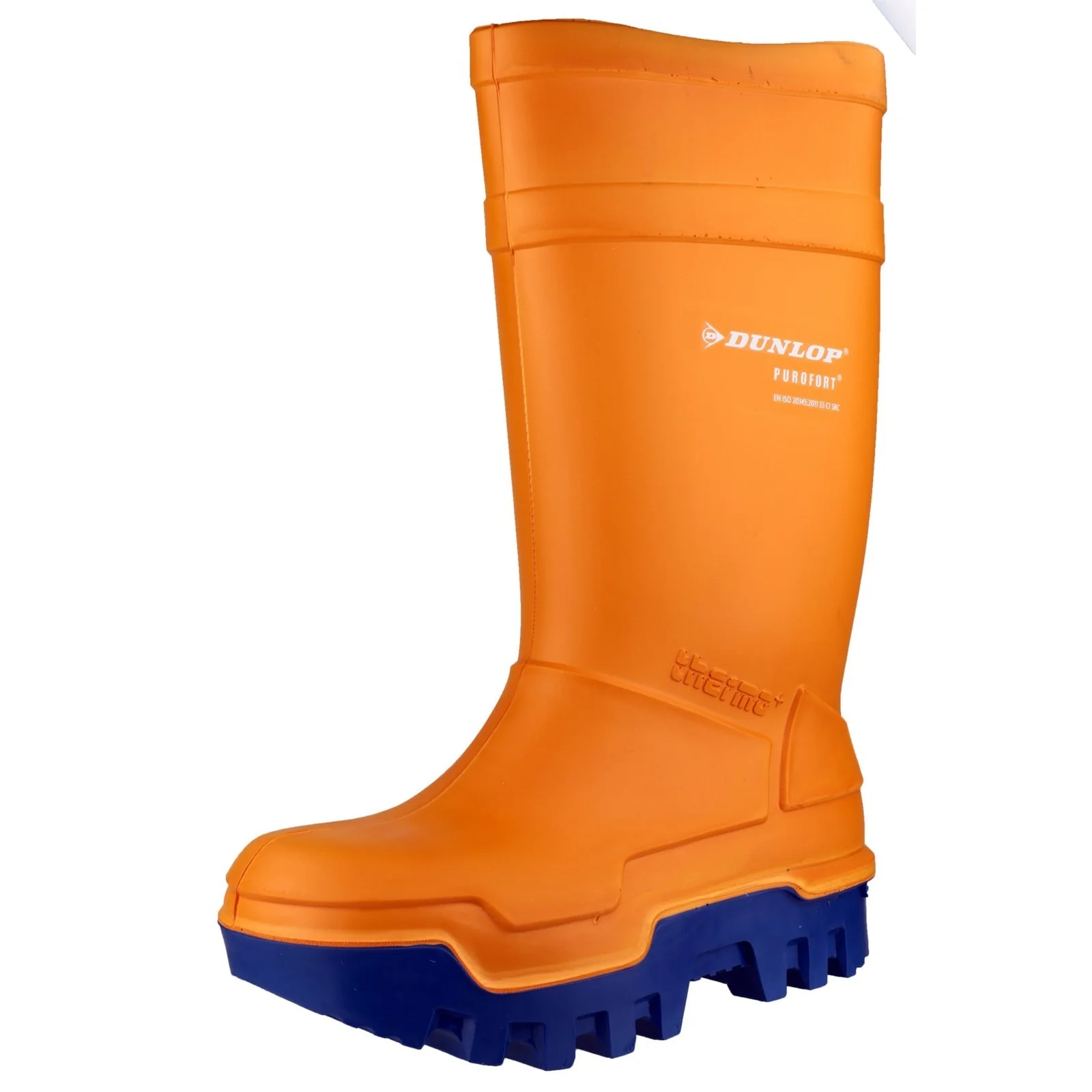 Dunlop Unisex Purofort Thermo+ Full Safety Wellington Orange - Image 5