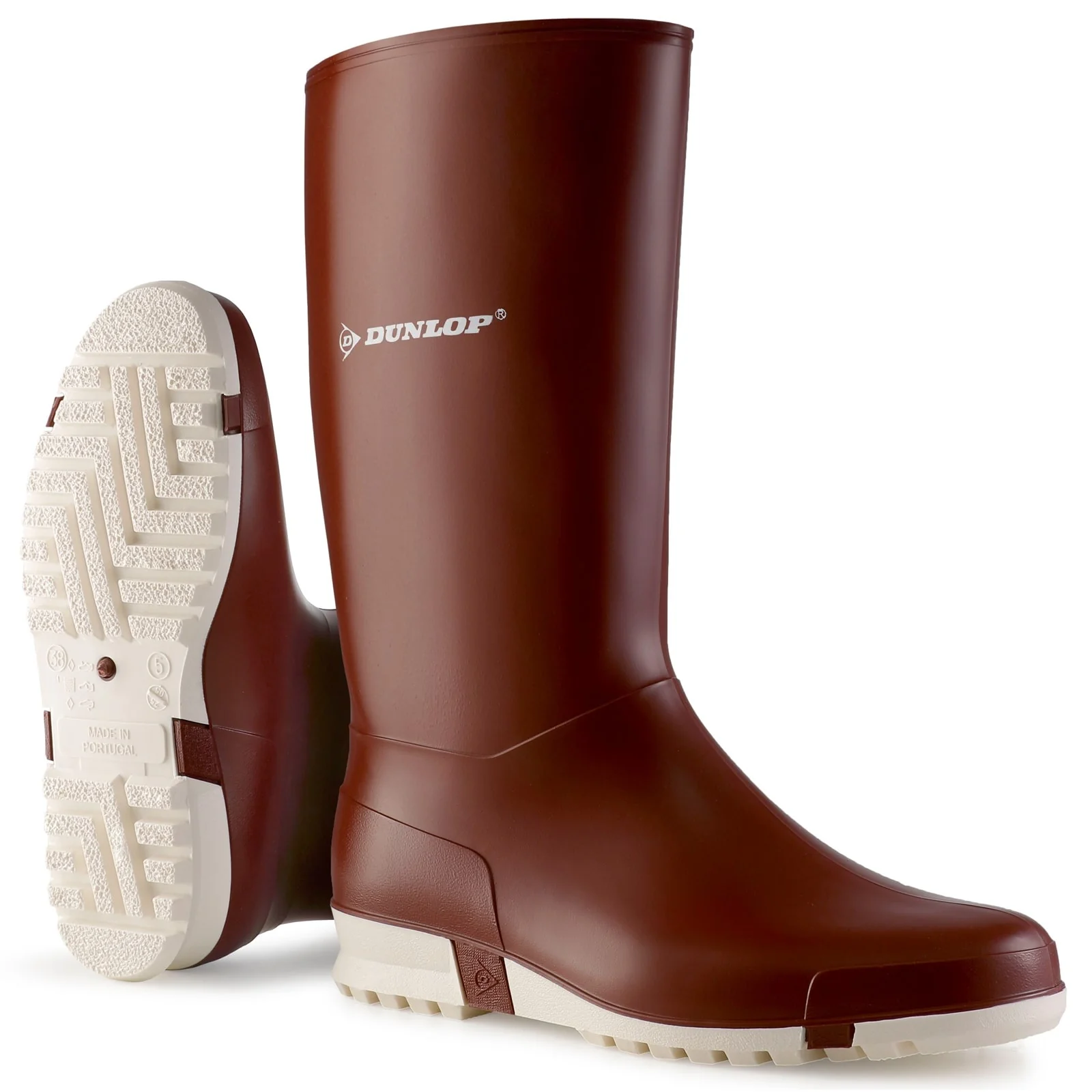 Dunlop Unisex Sport Wellington Burgundy/White - Image 5