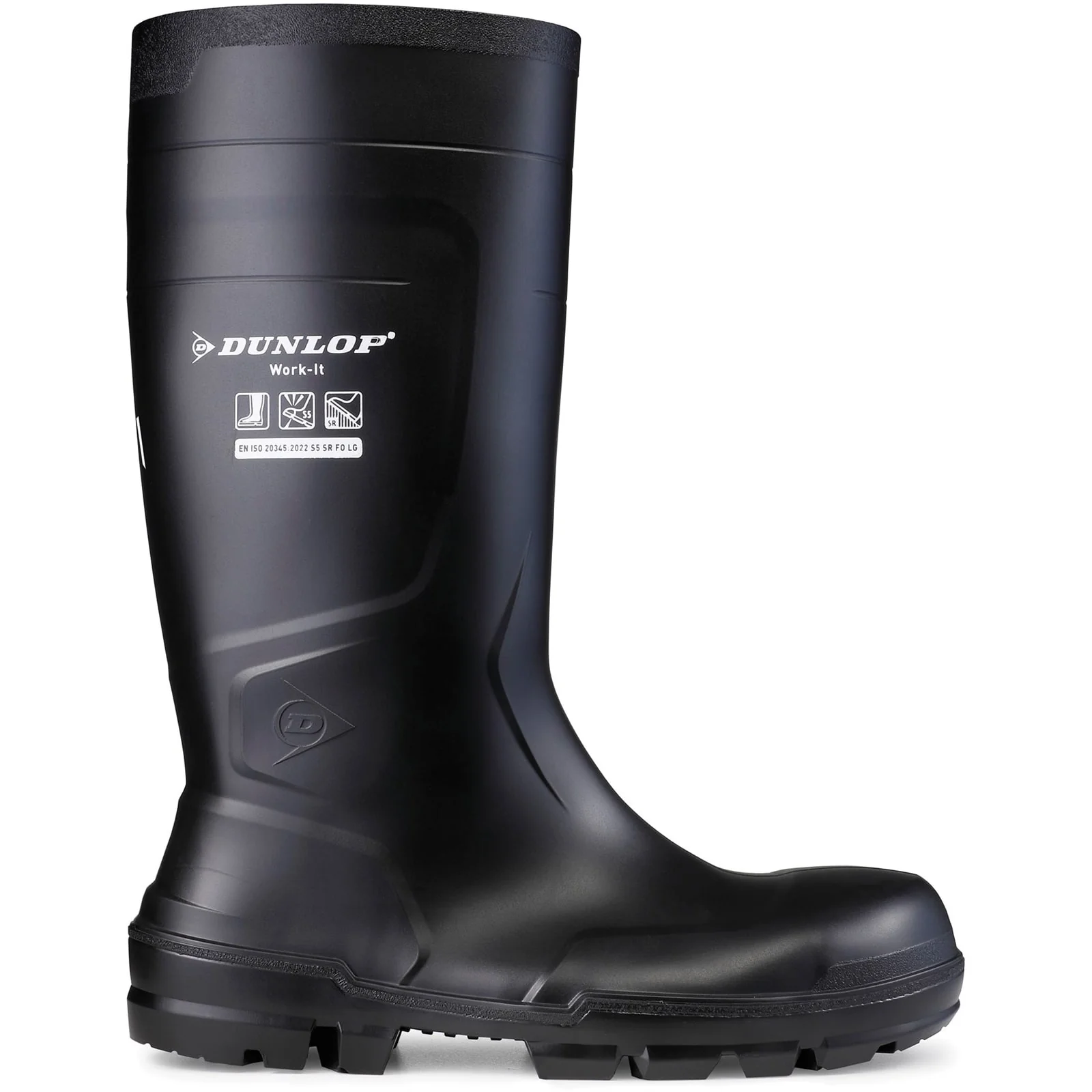 Dunlop Unisex Work-It Full Safety Wellington Black