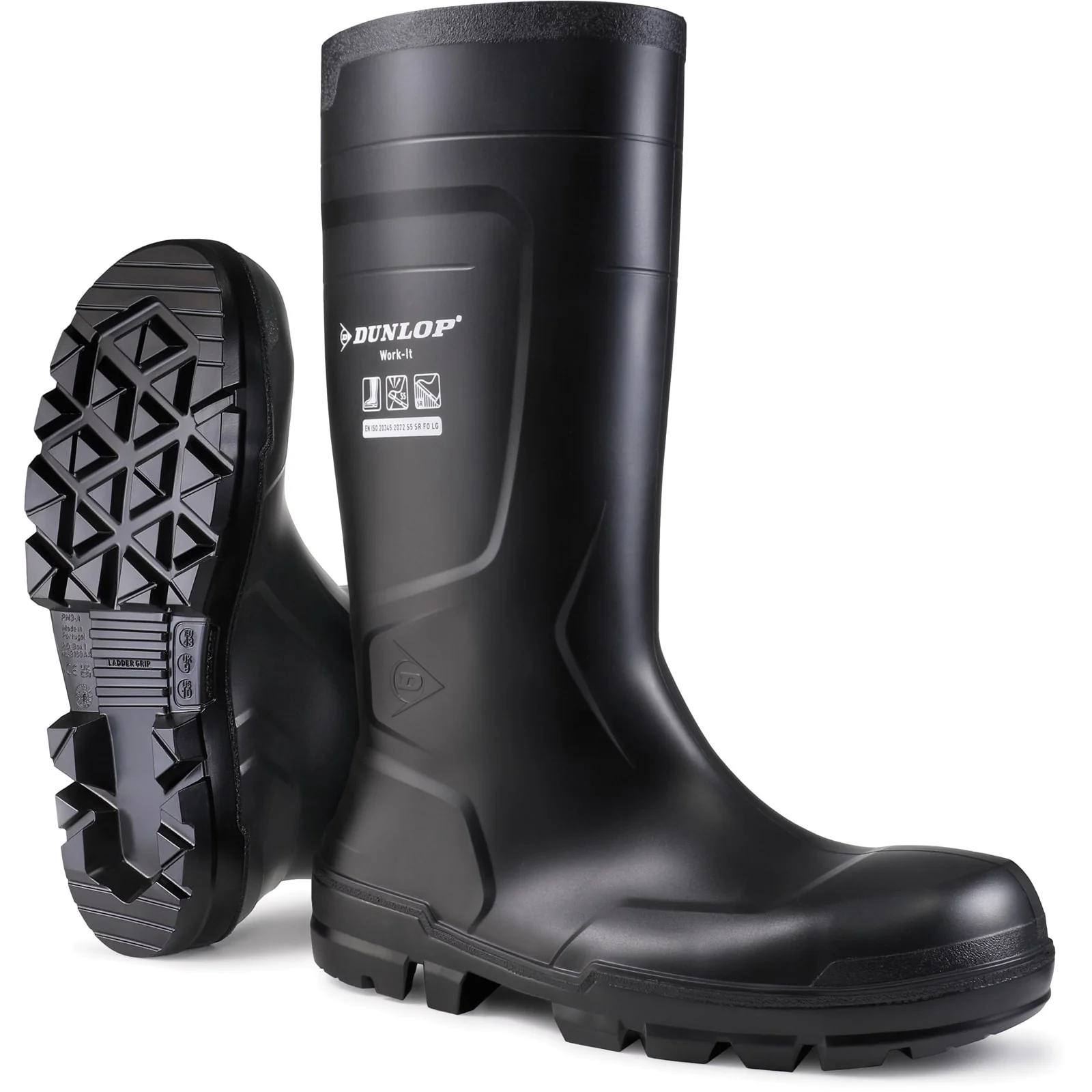 Dunlop Unisex Work-It Full Safety Wellington Black - Image 5