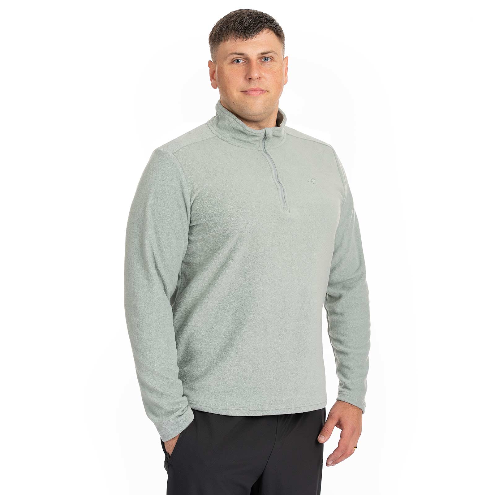 Energetics Amos Mens Mid Fleece Half Zip Sweatshirt - Image 3