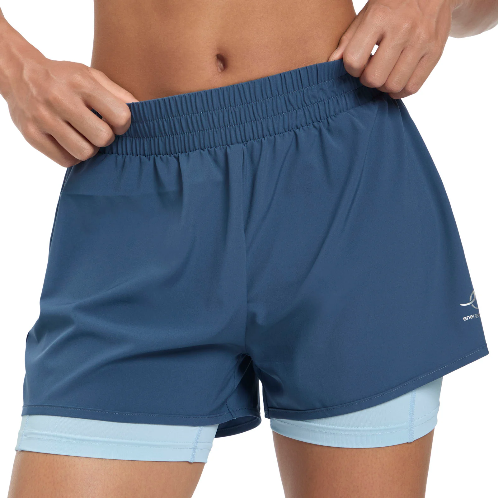 Energetics Bamas IX 2 in 1 Womens Running Shorts - Image 4
