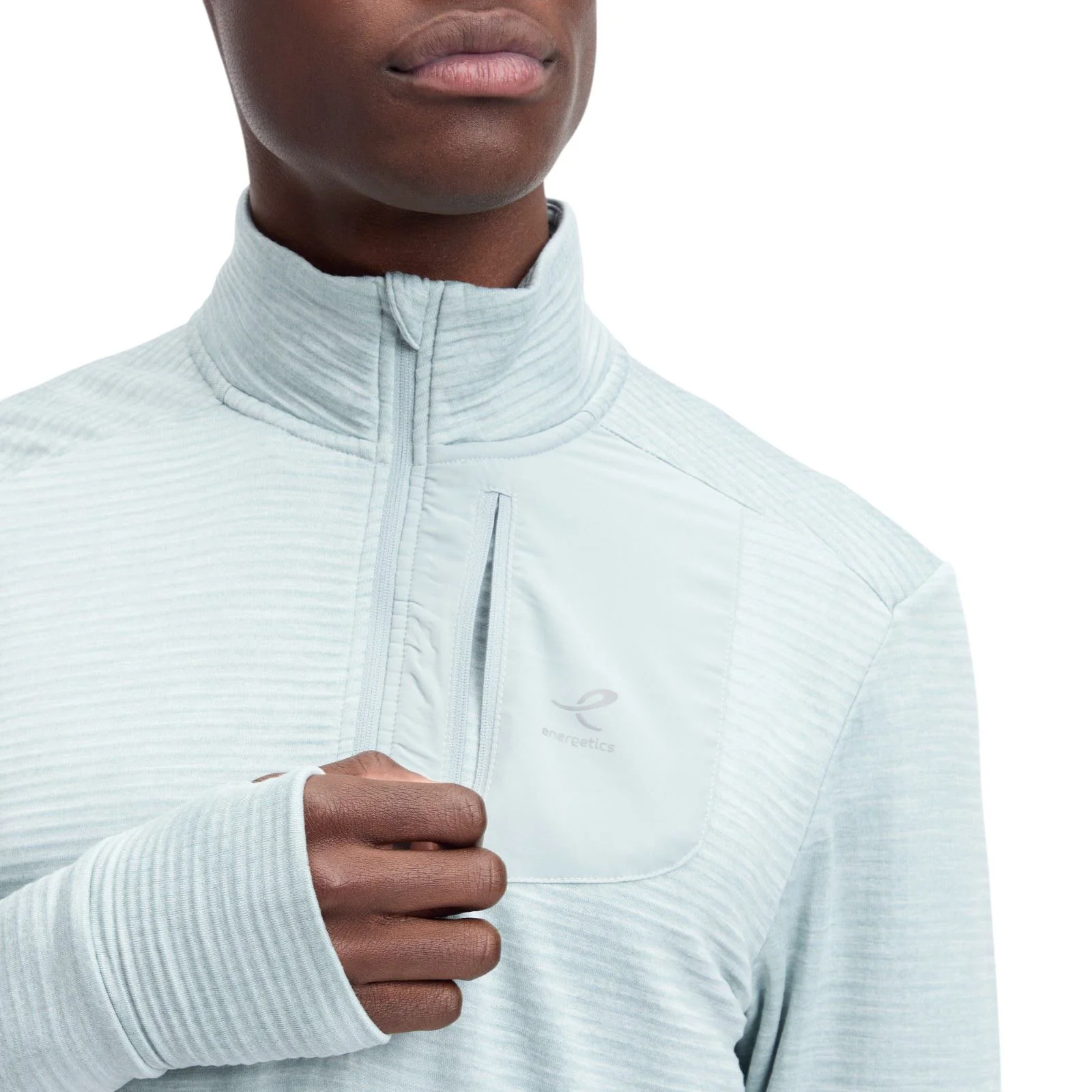 Energetics Willard Mens Midlayer Half Zip Long Sleeve Top - Image 3