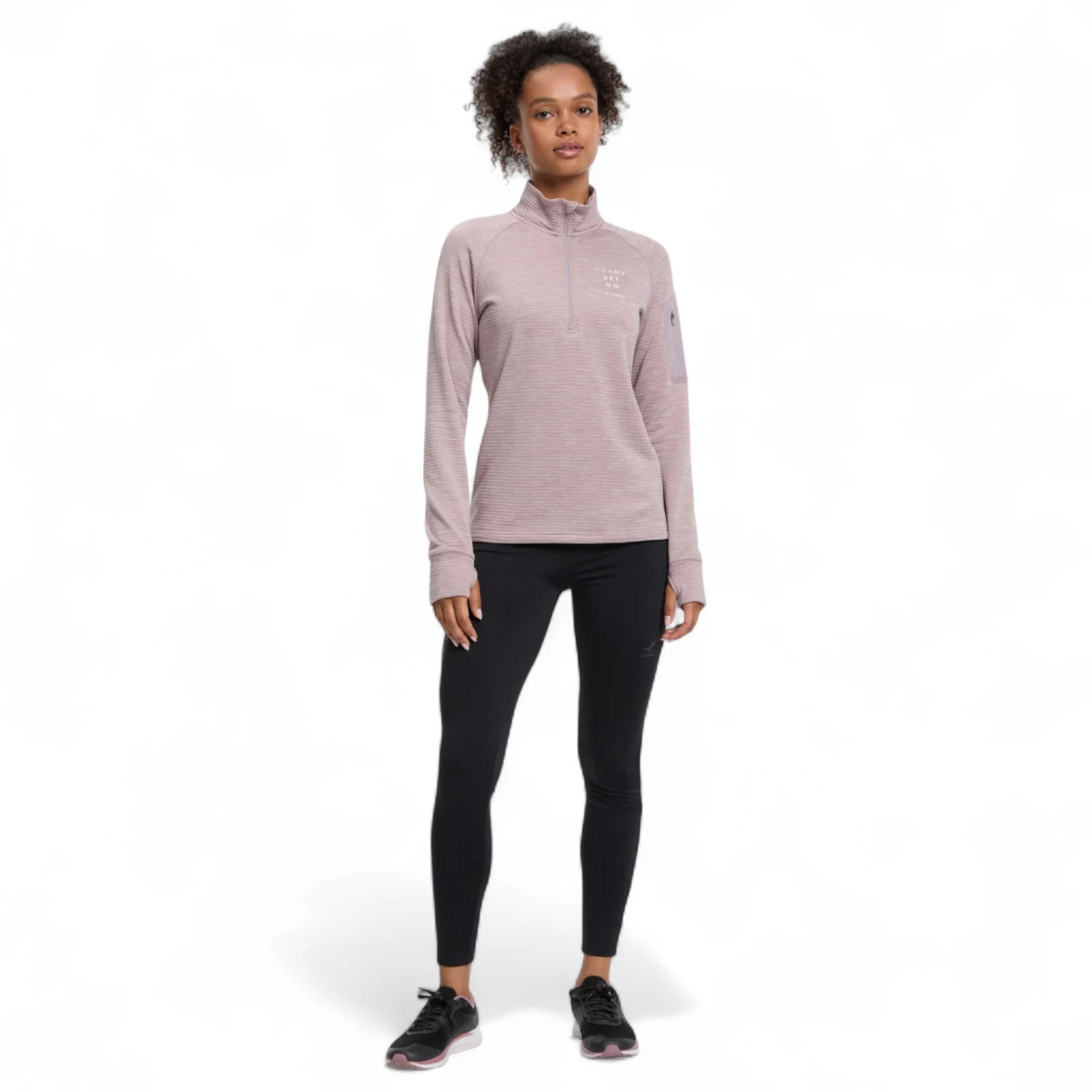 Energetics Wilona Womens Midlayer Half Zip Long Sleeve Fleece Top - Image 12