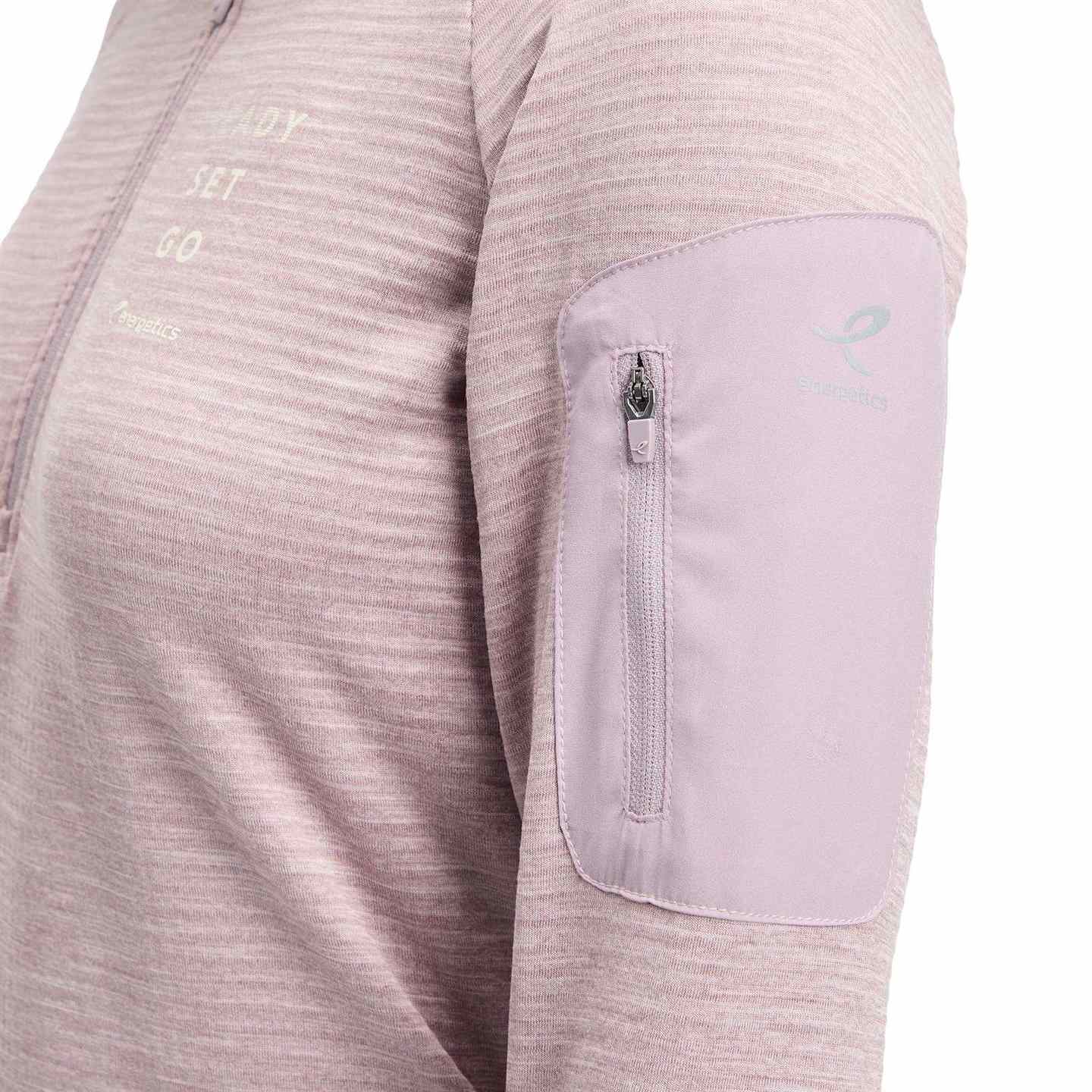 Energetics Wilona Womens Midlayer Half Zip Long Sleeve Fleece Top - Image 3