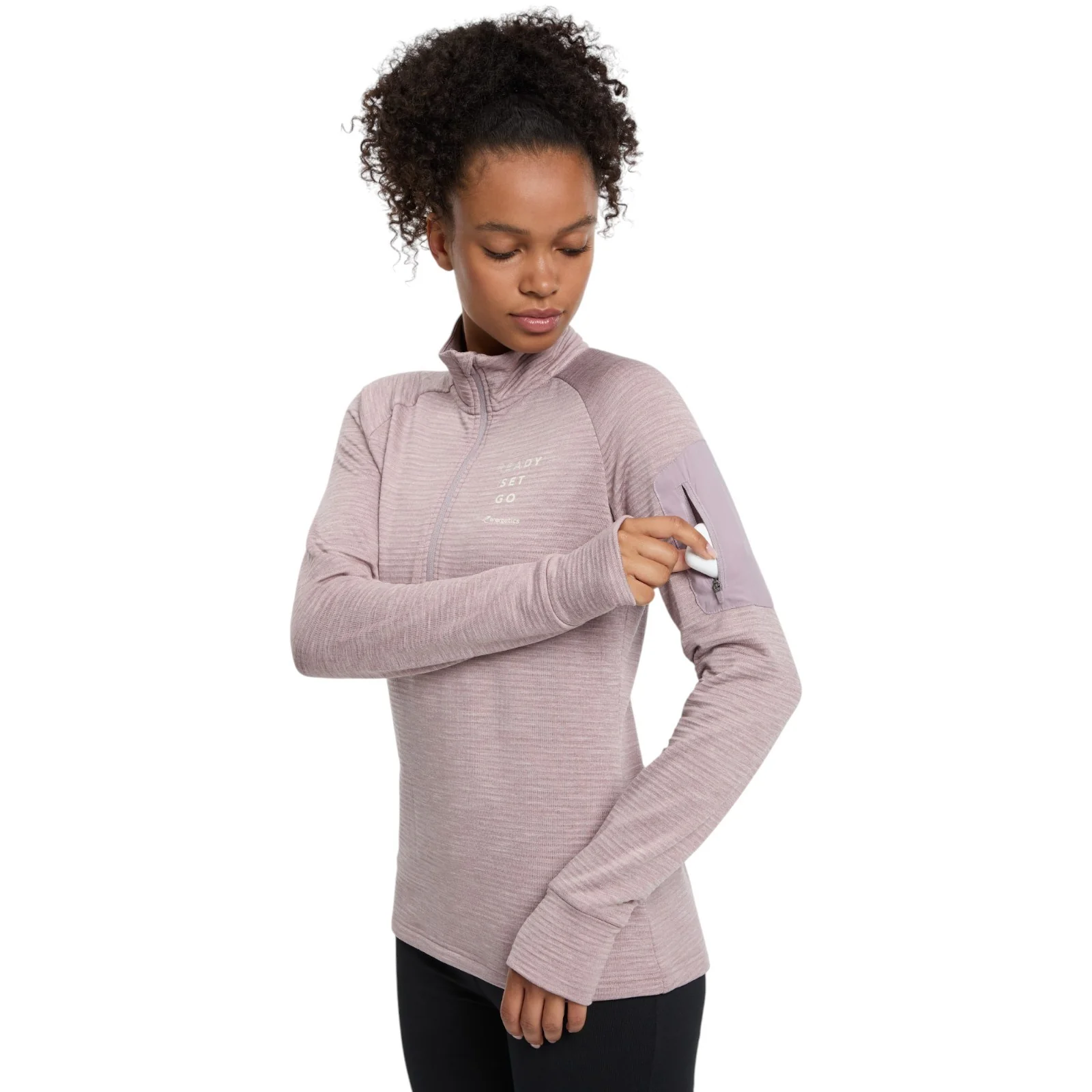 Energetics Wilona Womens Midlayer Half Zip Long Sleeve Fleece Top - Image 7